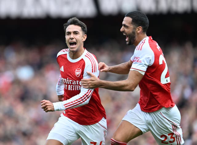 <p>Martin Zubimendi and Mikel Merino are two of the Basque contingent at Arsenal</p>