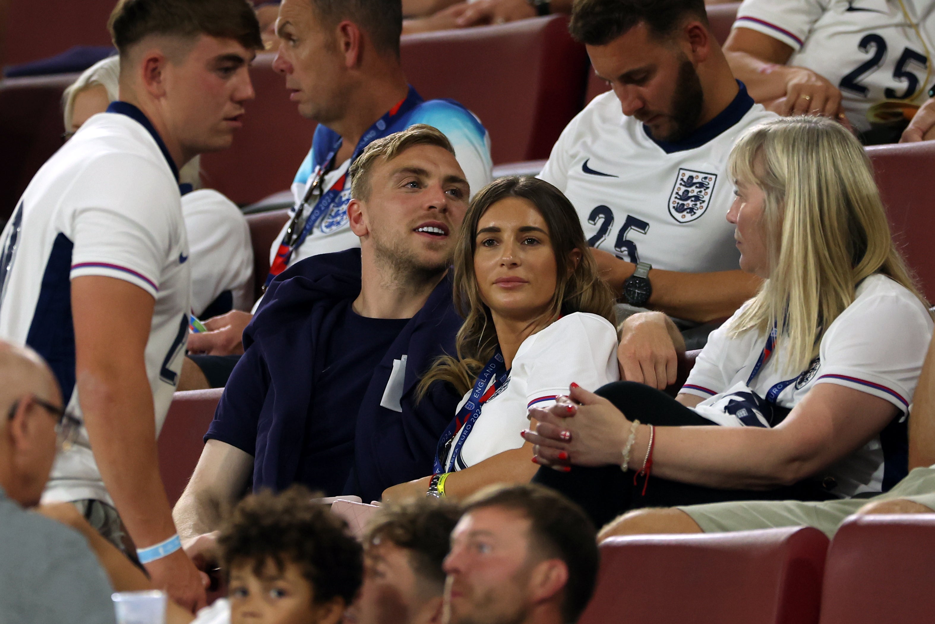 The couple, centre, married in May