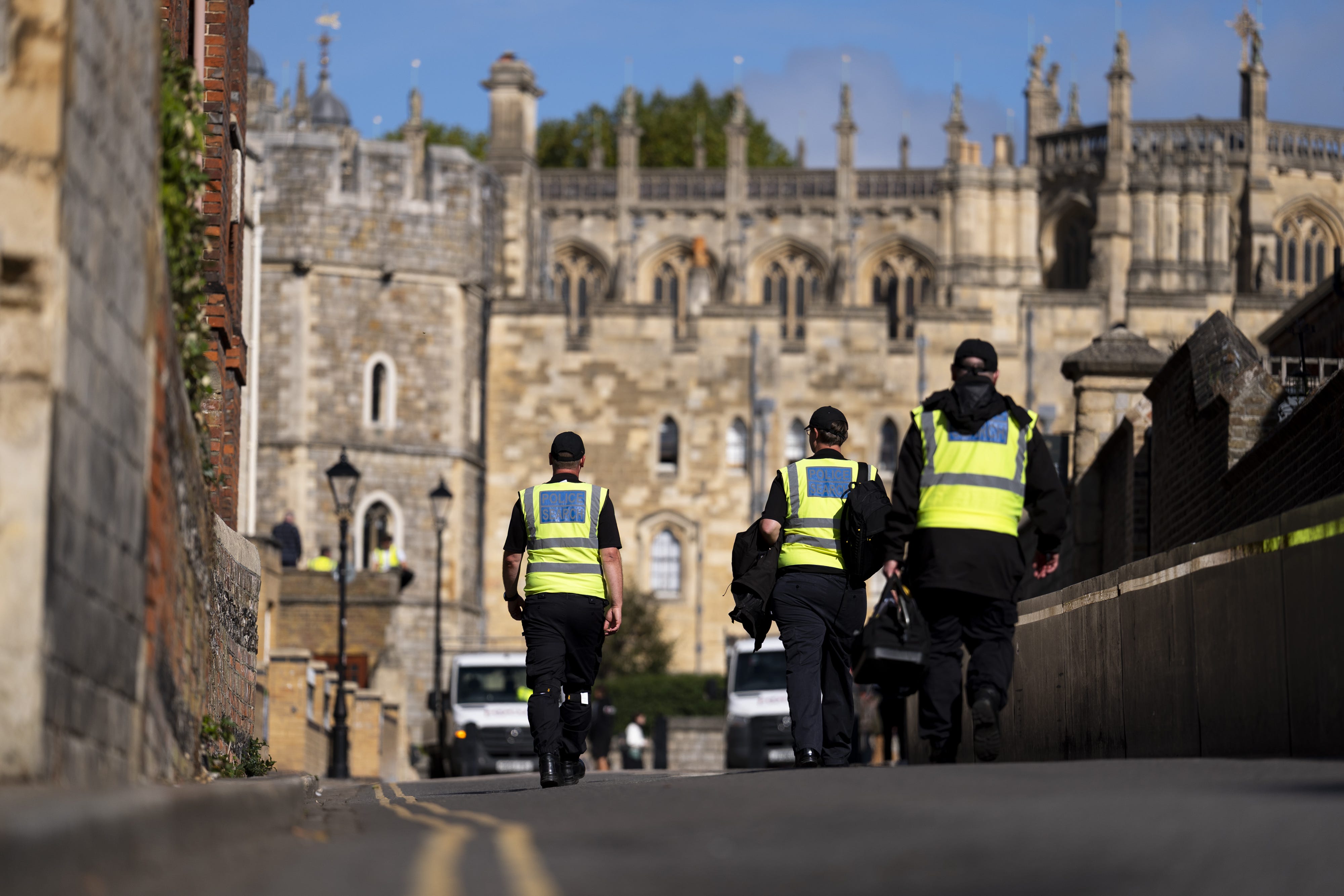 Windsor will be policed from the skies, the streets and the River Thames (Jordan Pettitt/PA)