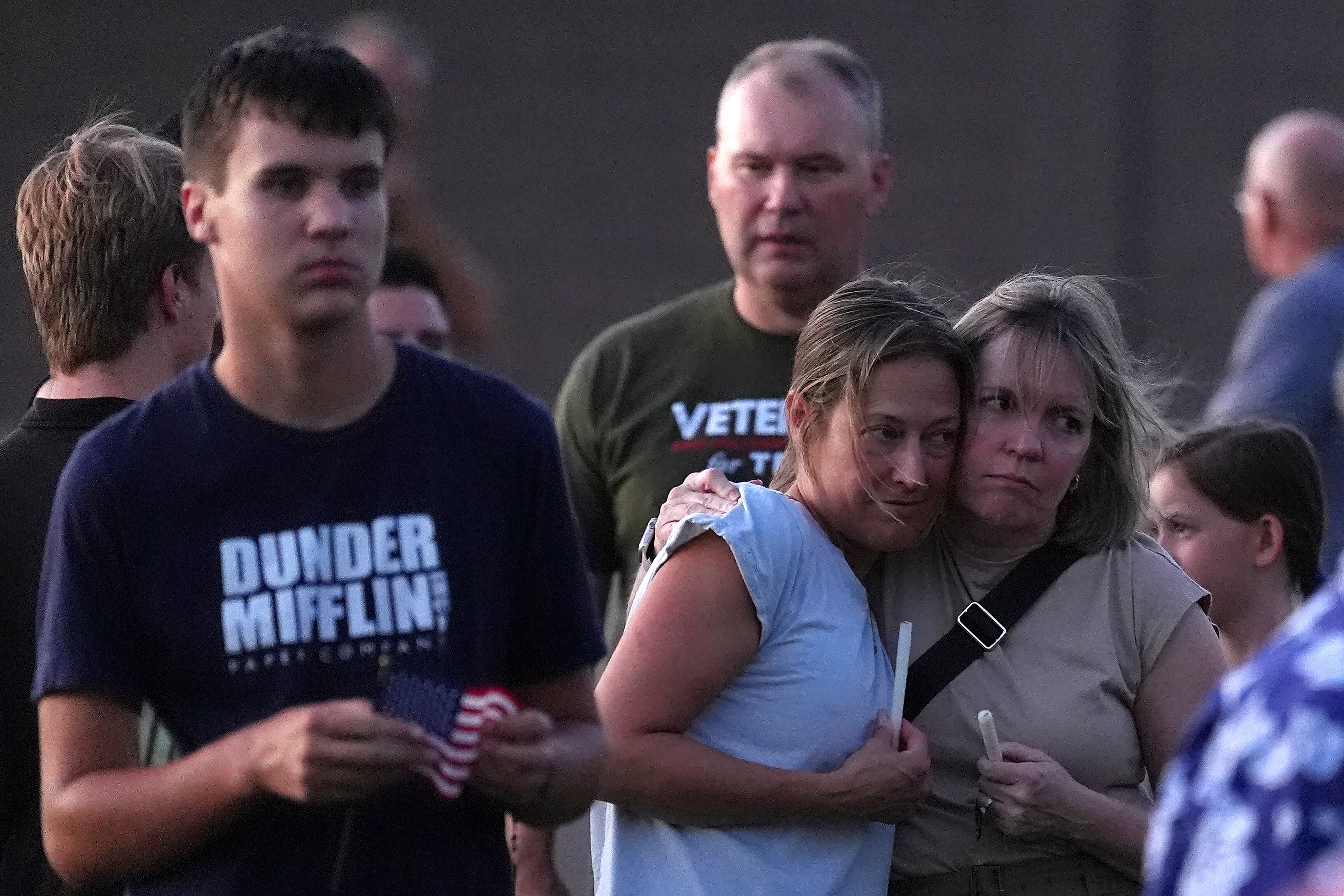 Well-wishers attend a Catholic rosary prayer vigil after Charlie Kirk was shot and killed during a Utah college event Wednesday, Sept. 10, 2025, in Scottsdale, Ariz. (AP Photo/Ross D. Franklin)