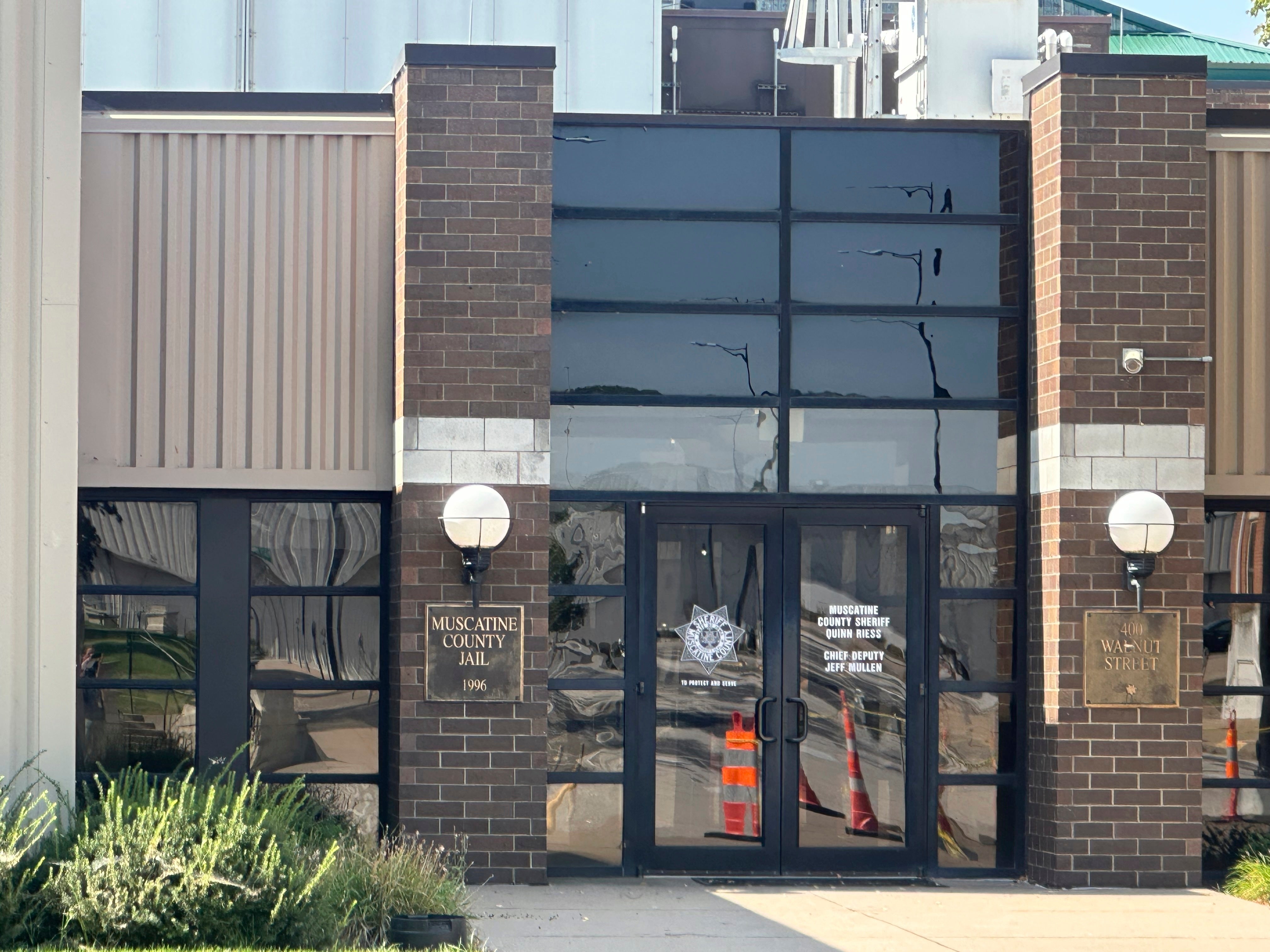 The Muscatine County Jail where Felipe de Jesus Hernandez Marcelo has been detained and doubles as an Immigration and Customs Enforcement holding facility, since late June is shown in Muscatine, Iowa, on Monday, Sept. 8, 2025
