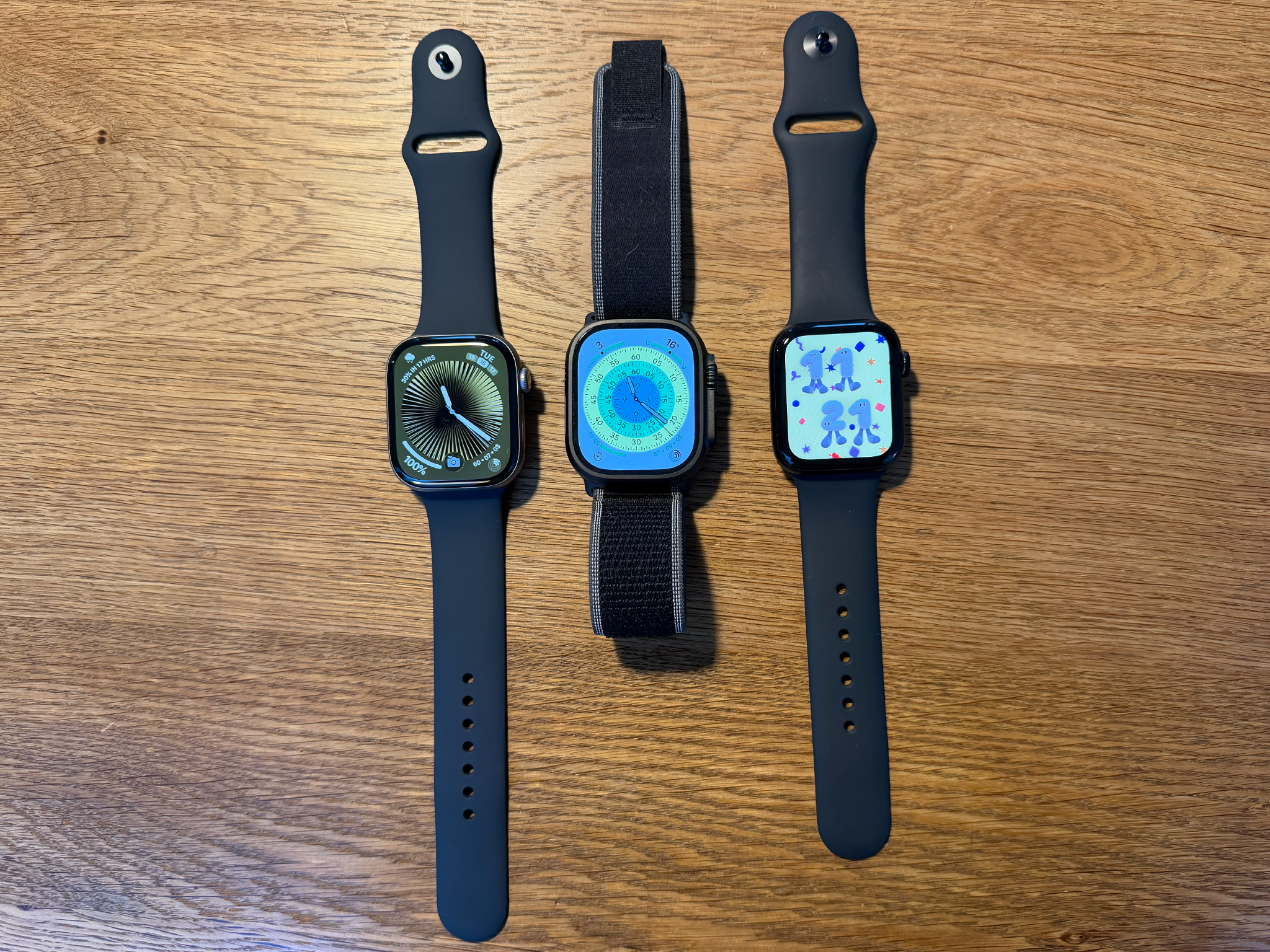 I got my hands on the three new Watches