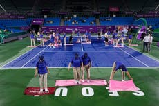 Raducanu v Cristian live: Korea Open match cancelled due to rain in Seoul