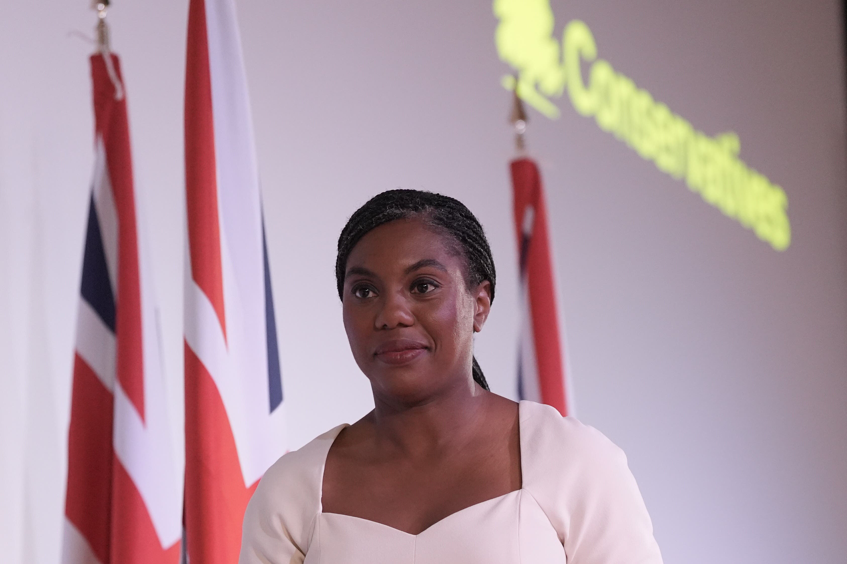 Kemi Badenoch insisted her approach would pay off in the long term, but acknowledged the Conservatives were experiencing a ‘rough and bumpy time’ (Stefan Rousseau/PA)