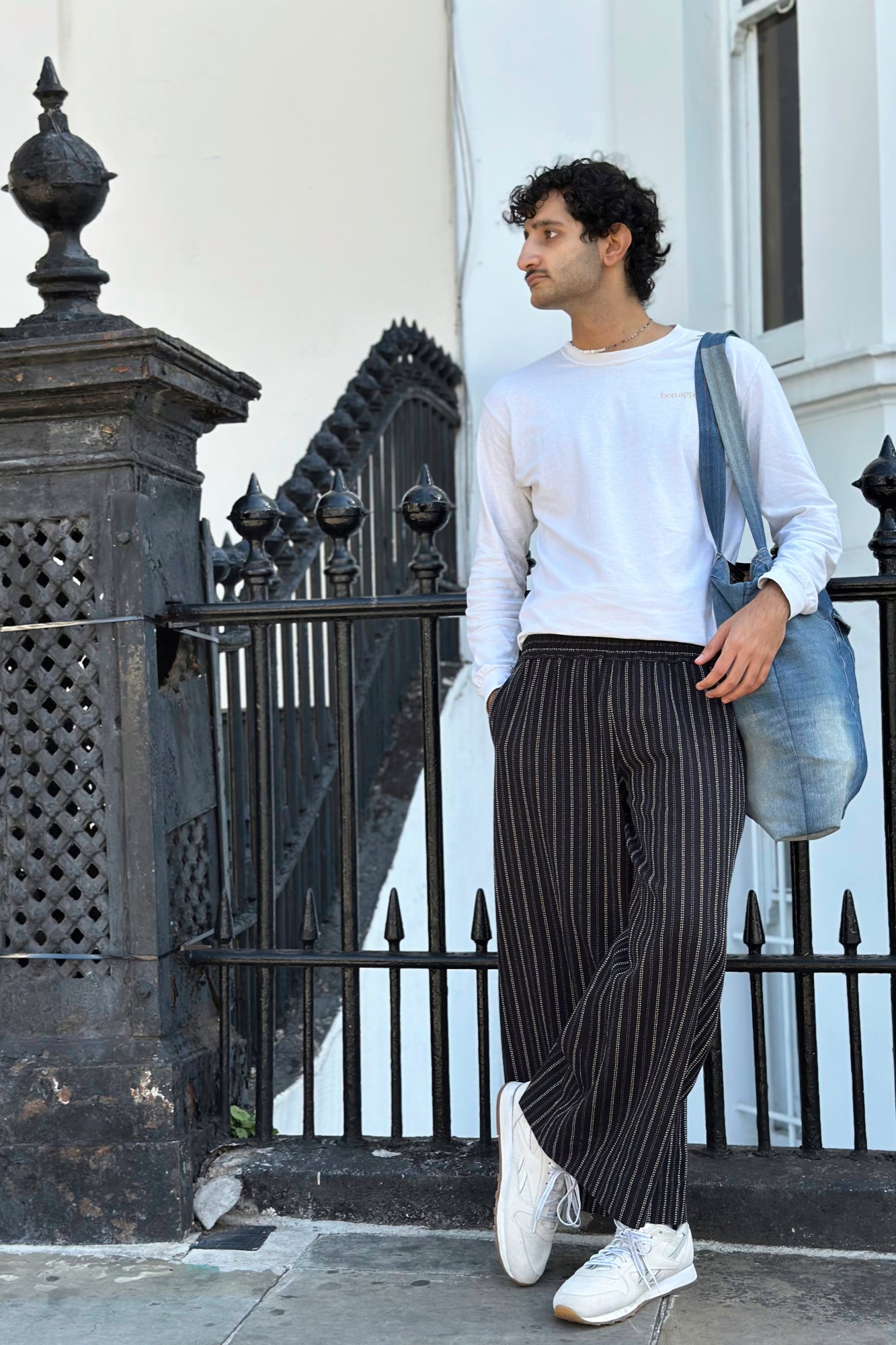 Zahan Bharucha wears Wide Leg Trousers