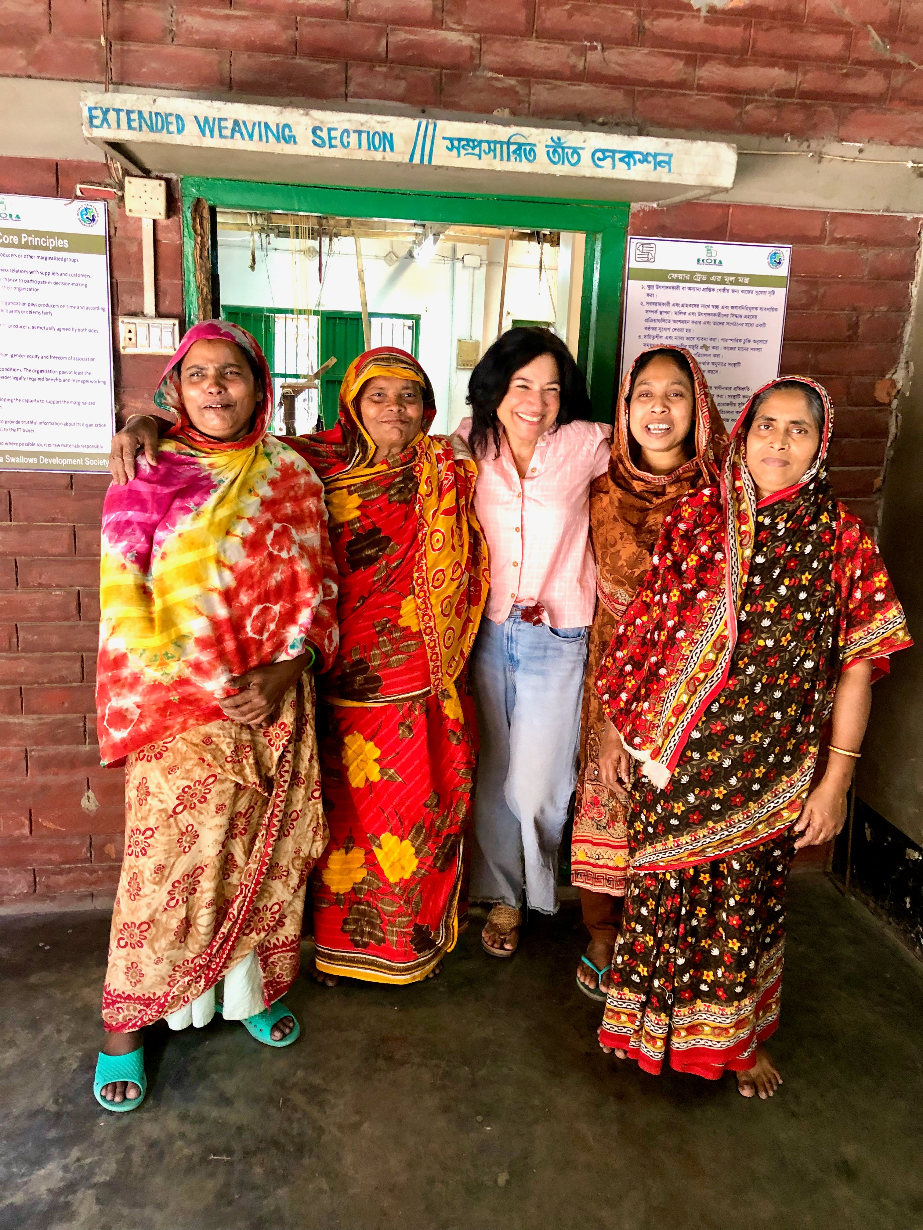 The brand’s cotton is made in collaboration with Swallows, a social enterprise in Bangladesh
