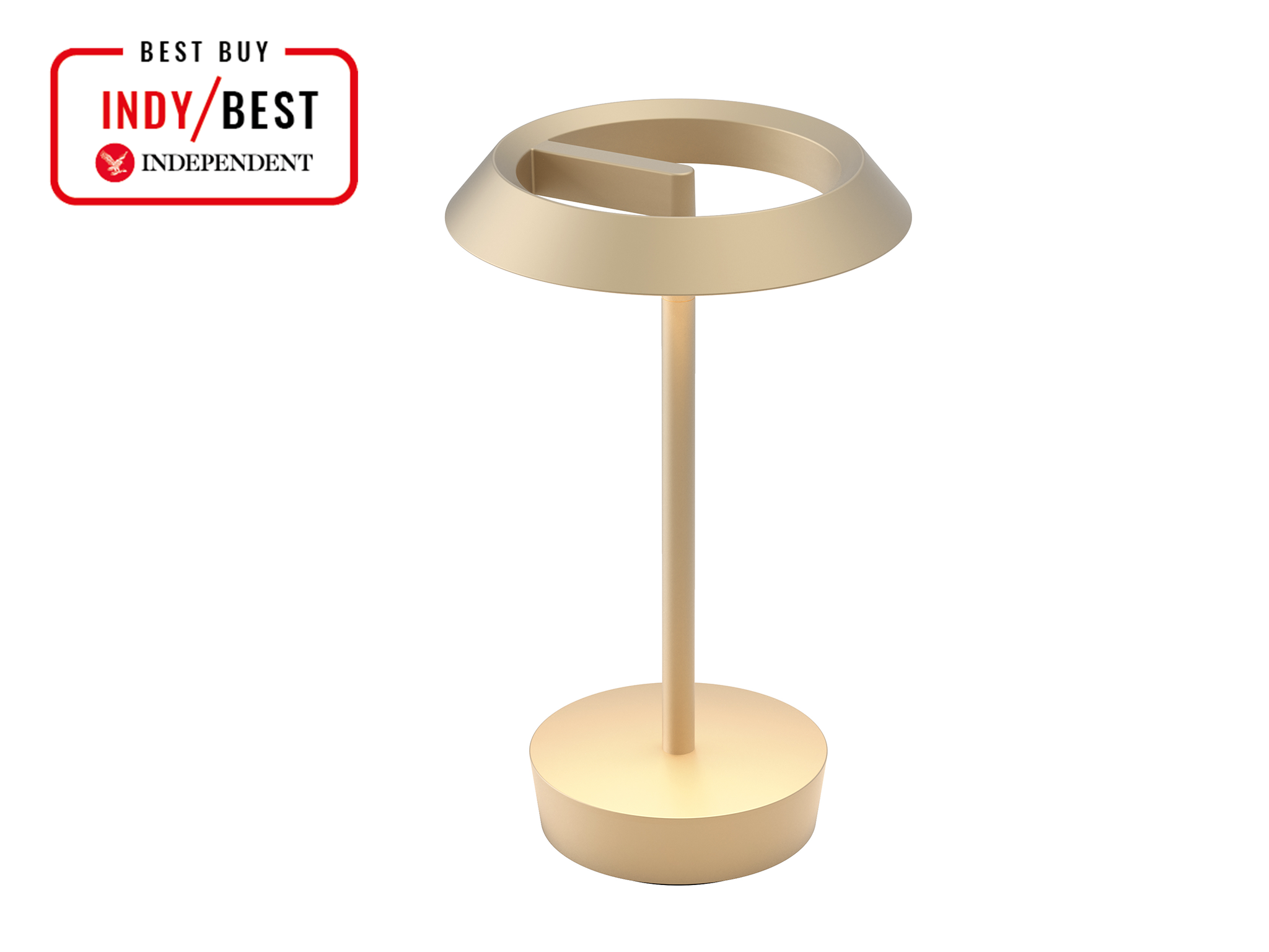 Best reading light Indybest review Astro halo portable light in bronze