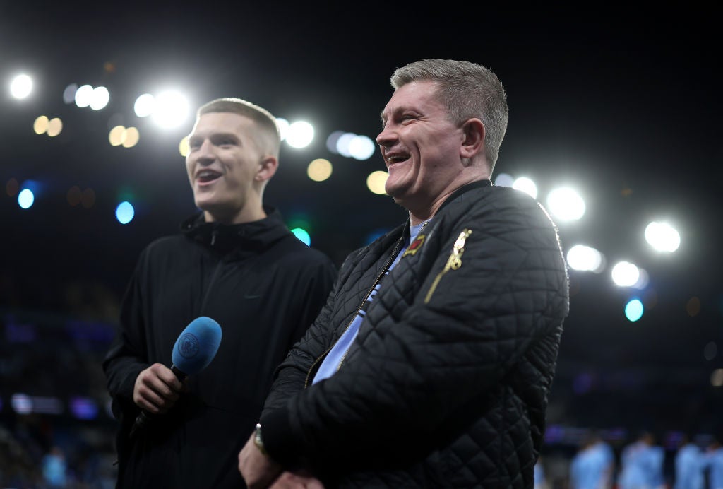 Ricky Hatton (right) and his son Campbell