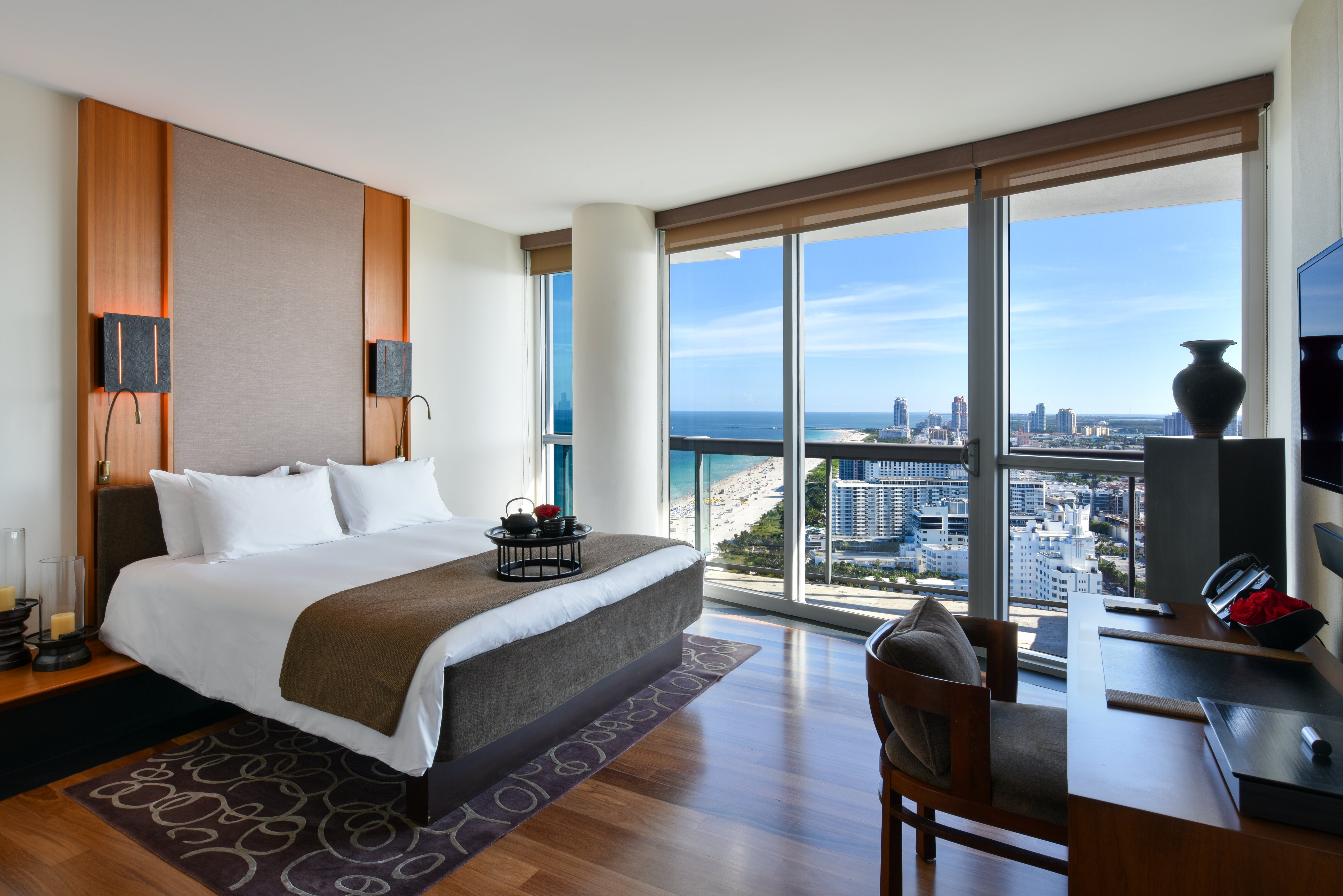 <p>Views of the Atlantic Ocean can be soaked up from rooms at The Setai</p>