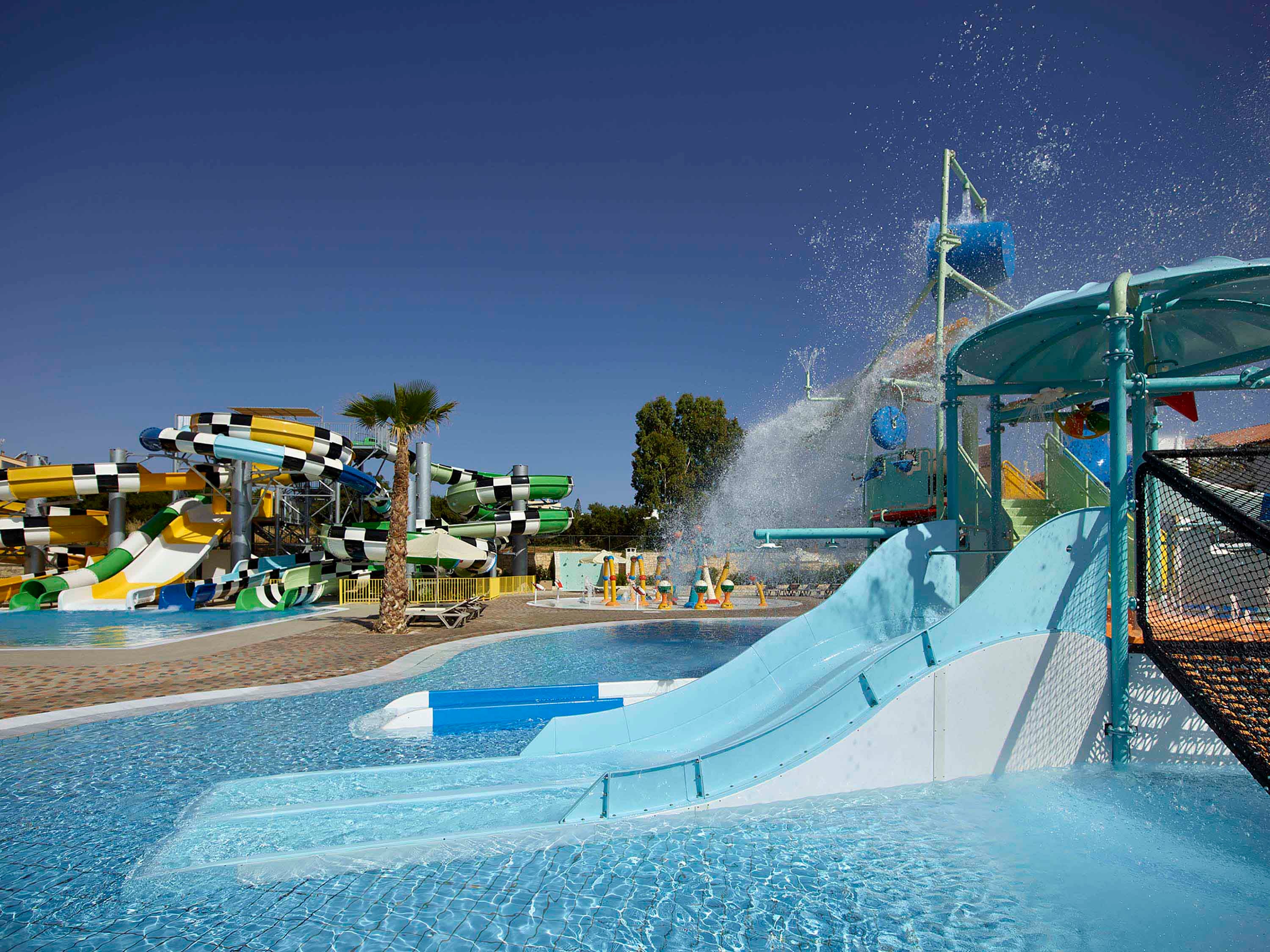 The waterpark is a highlight of a family holiday at Creta Maris in Crete, Greece