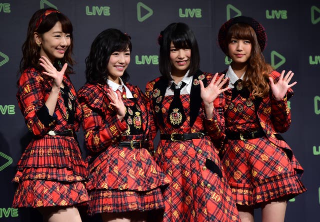 <p>Japan's girl pop group AKB48 </p>