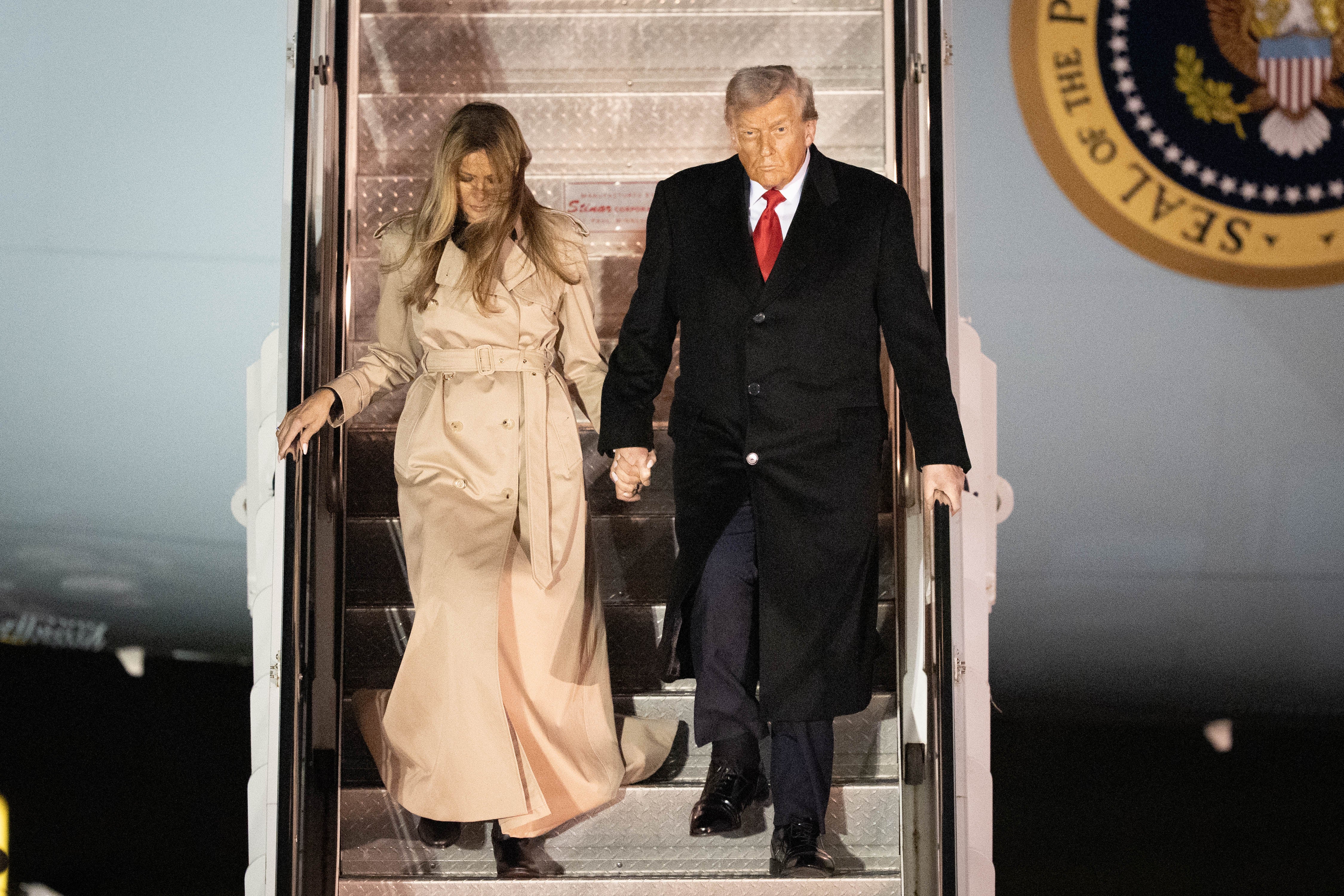 Mr Trump and his wife Melania will take part in a lavish state banquet