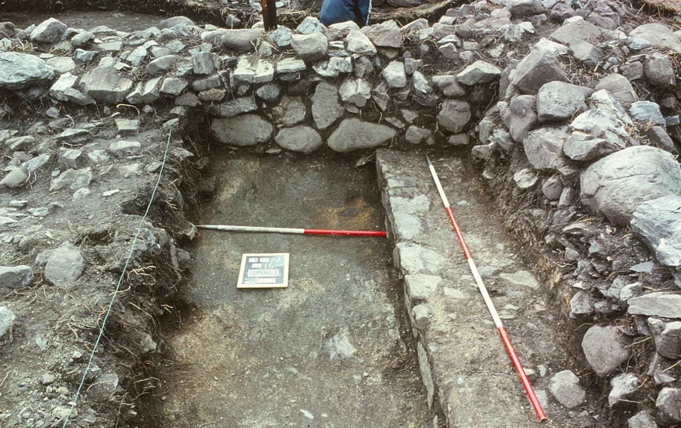 Remains of the castle at Finlaggan