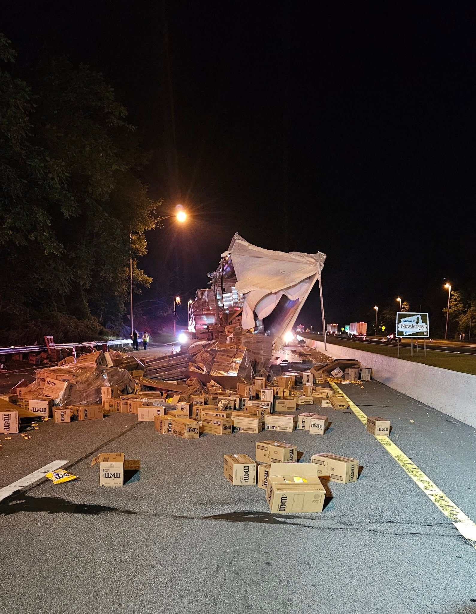 No one was injured in the crash