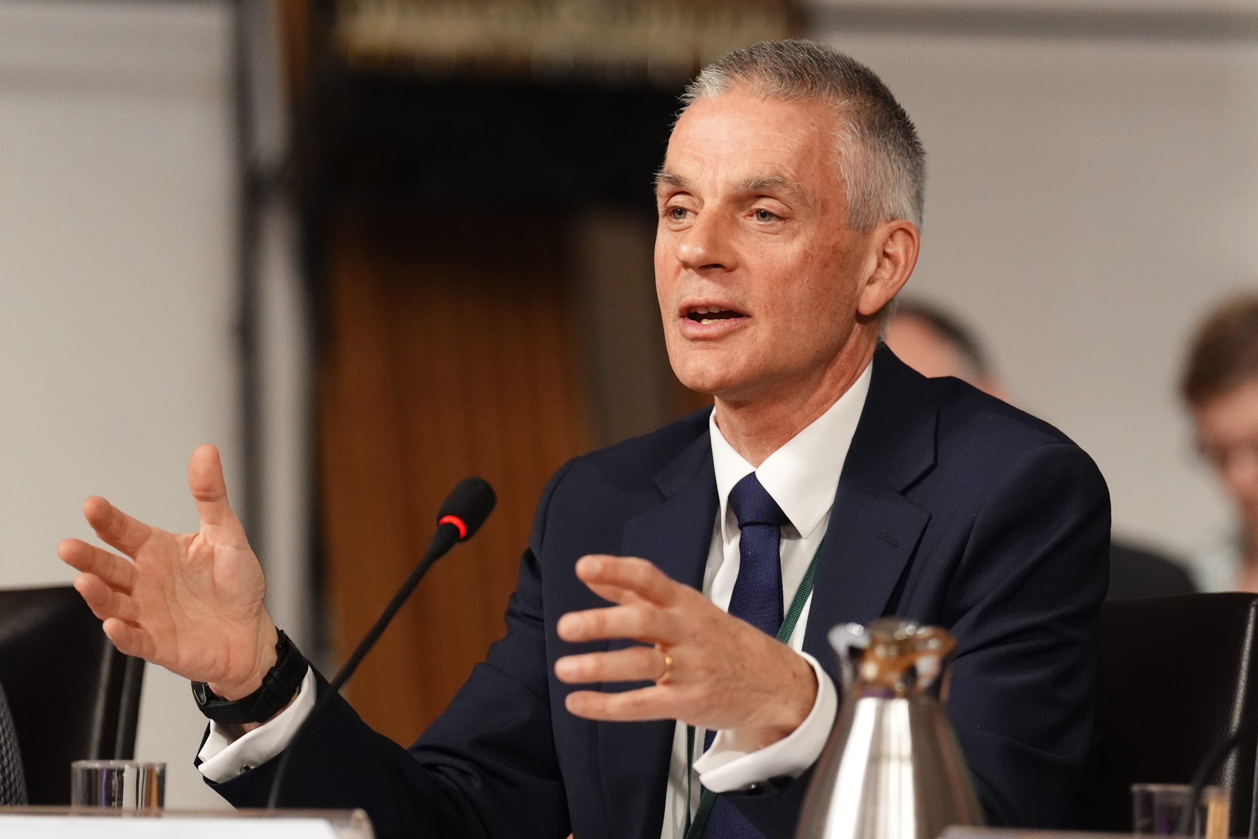 BBC director general Tim Davie was speaking at the Royal Television Society’s Cambridge Convention (Andrew Milligan/PA)