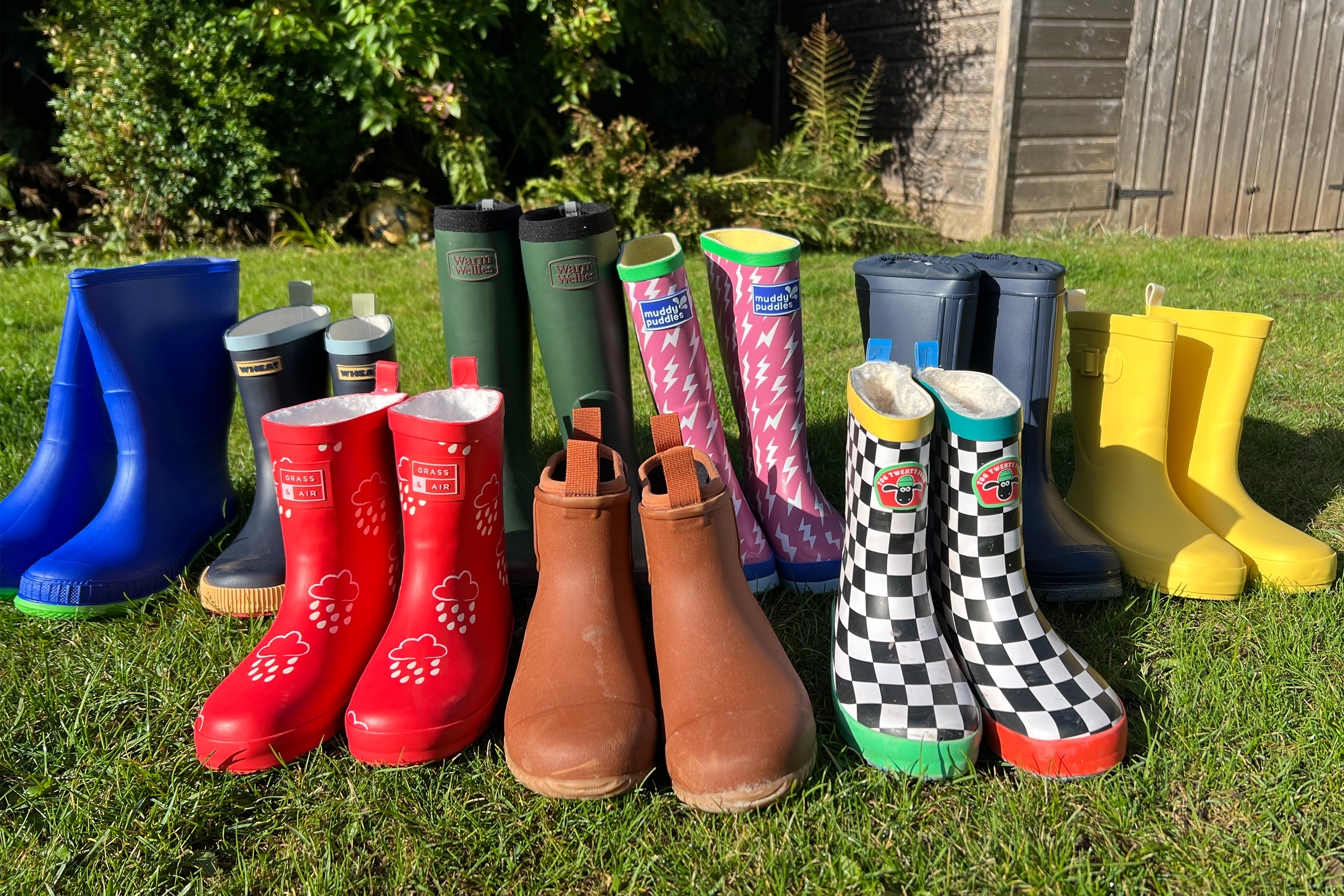 I gathered a group of young testers to put wellies of all types through their paces