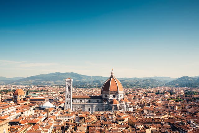 <p>The famous Duomo of Florence is visible from almost anywhere in the city</p>