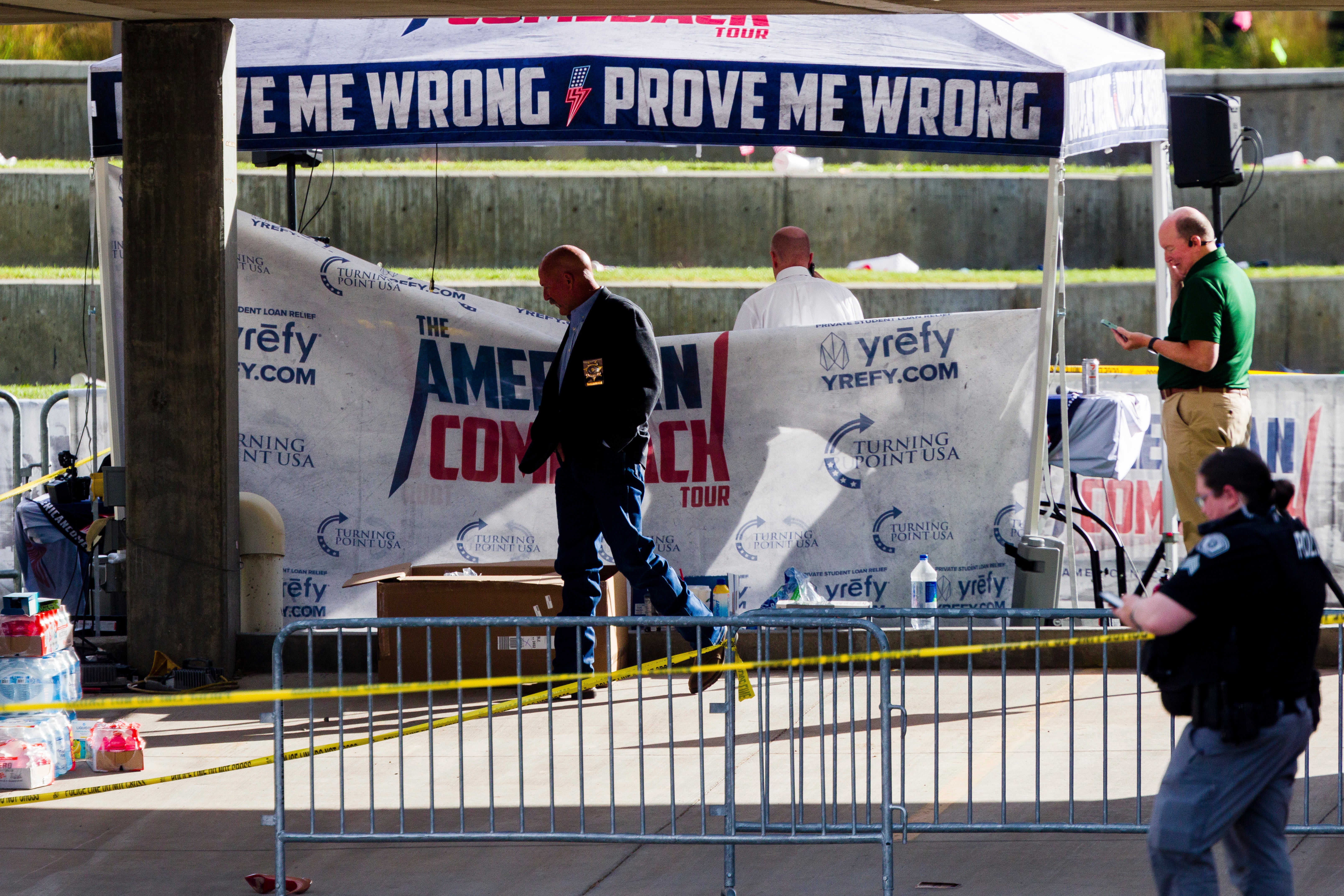 The crime scene at Utah Valley University. Are the actions of Charlie Kirk’s killer connected to nihilistic philosophies spreading online?