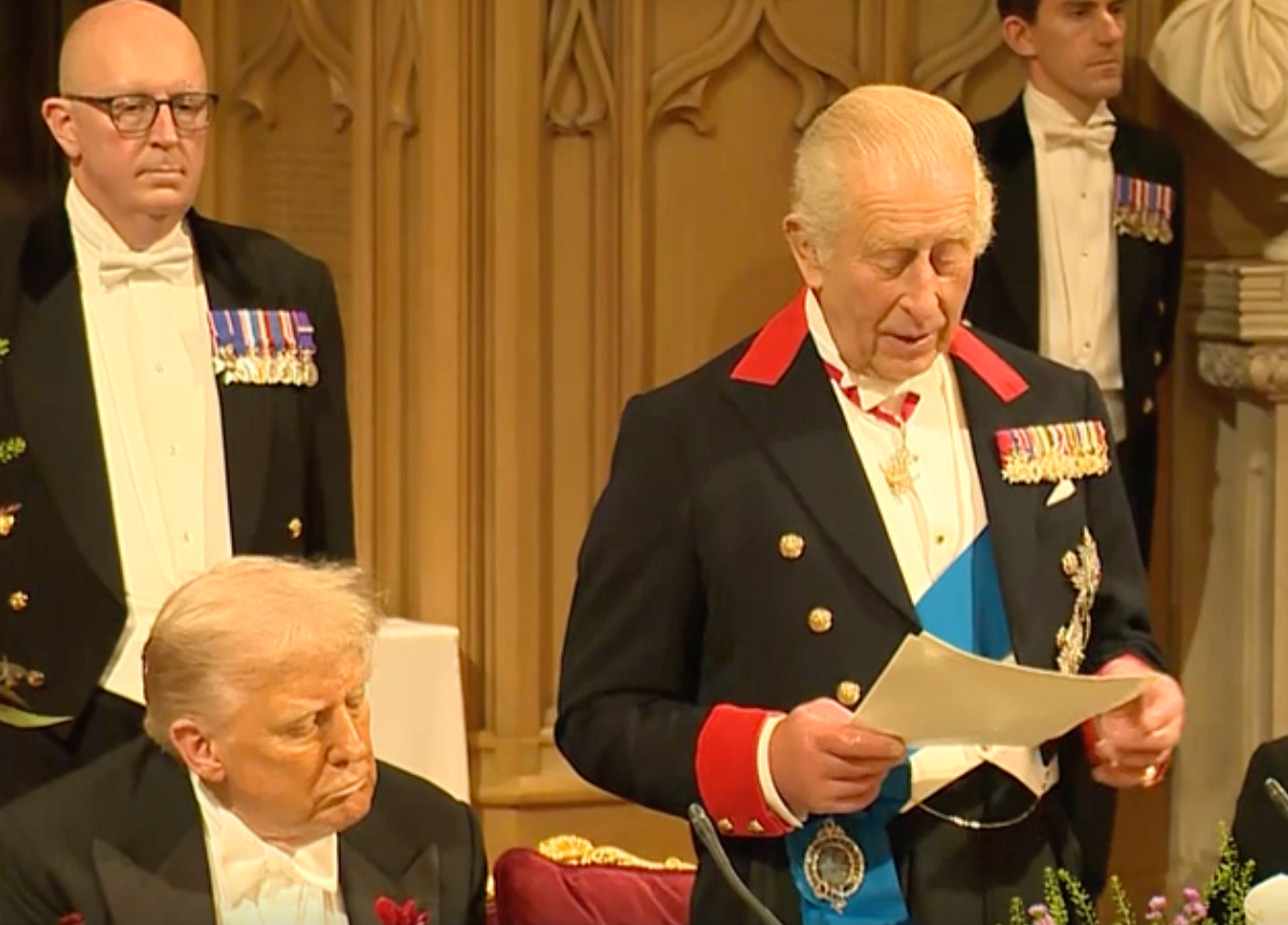 Donald Trump was guest of honour at the banquet