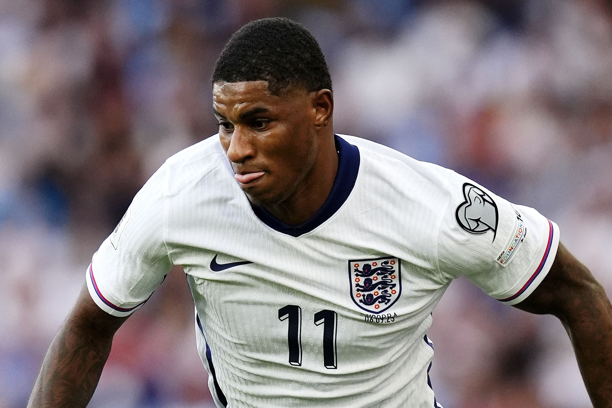 England striker Marcus Rashford could line up for Barcelona at Newcastle in the Champions League (Nick Potts/PA)
