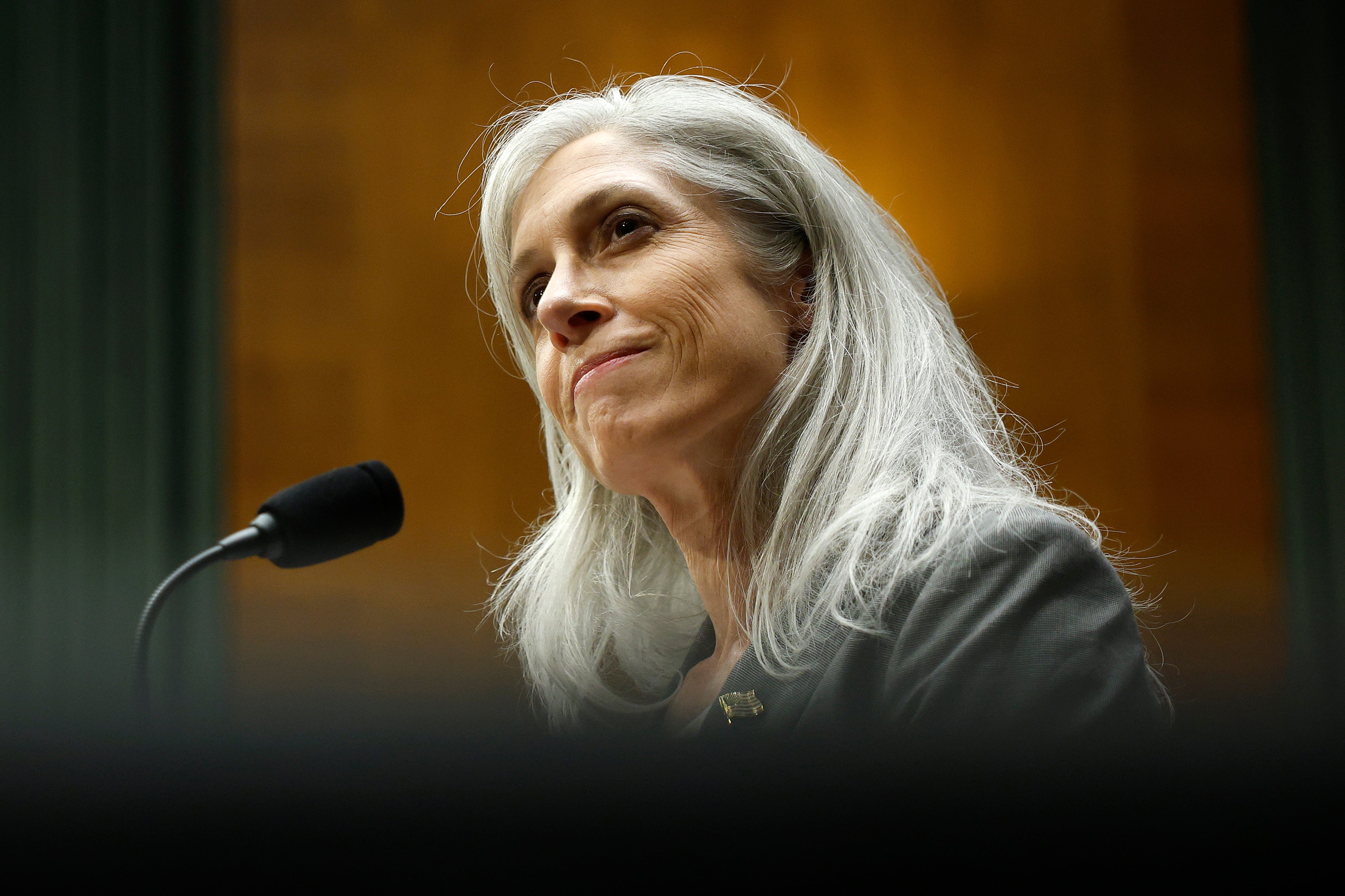Former Director of the Centers for Disease Control (CDC) Susan Monarez testifies before the Senate Committee on Health, Education, Labor, and Pensions in the Dirksen Senate Office Building on September 17, 2025 in Washington, DC.