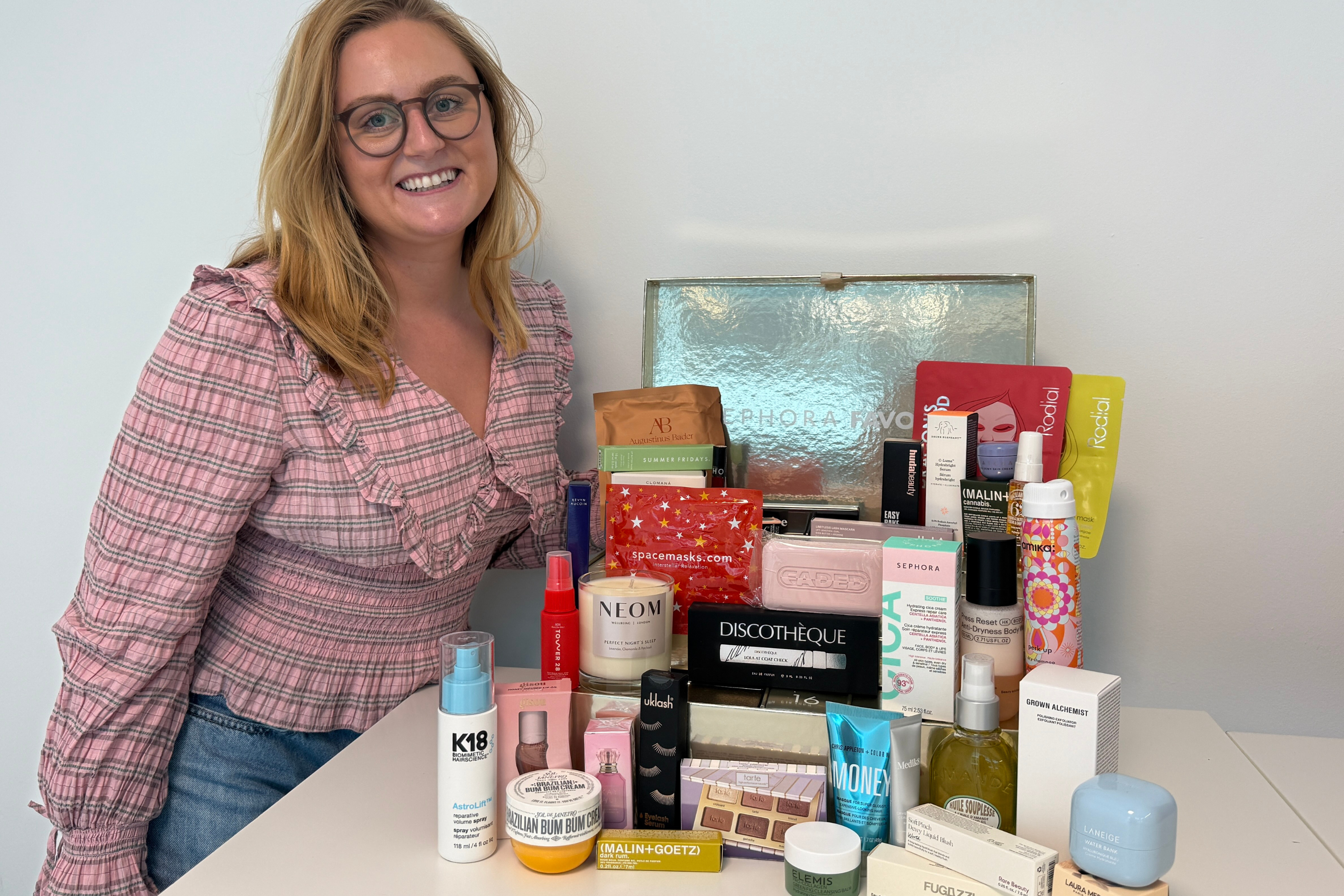 I used all the included products on my face, body and hair