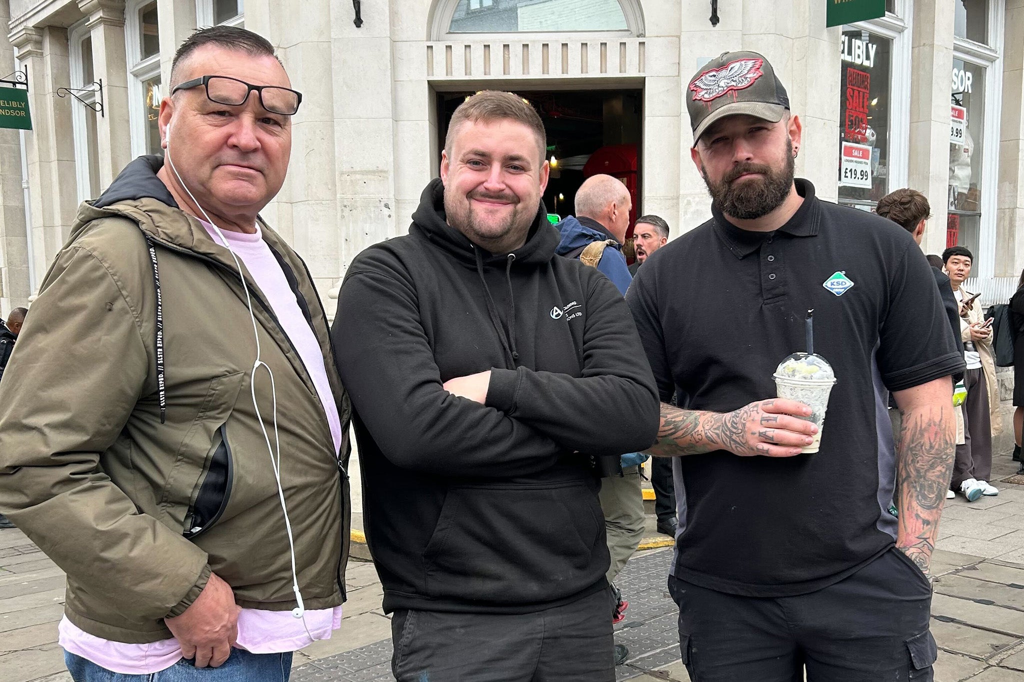 Dougie Newton, Richard Balding, and Charlie Gummer have all made the trip to see Donald Trump