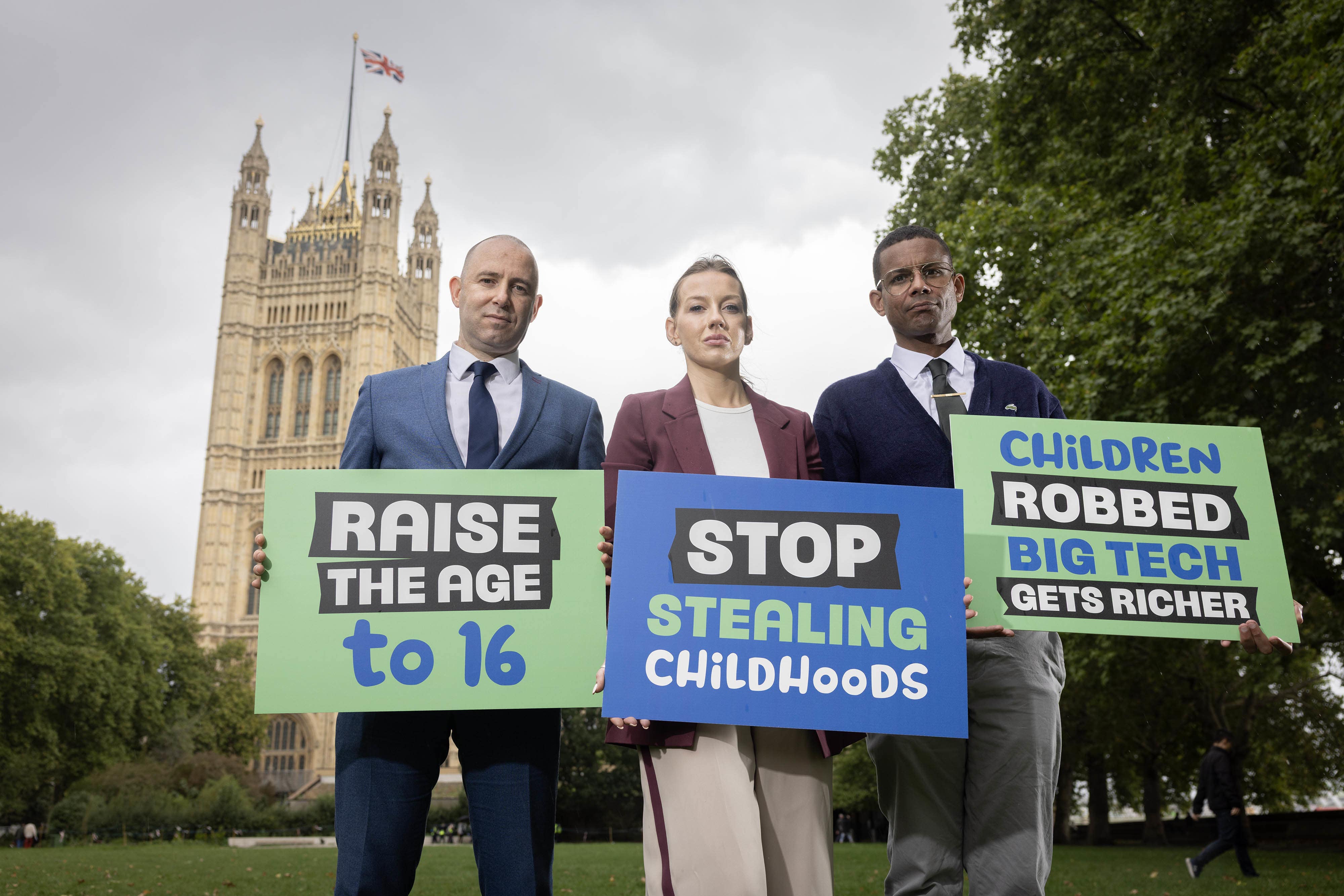 The union and supporters have launched the Robbed: Big Tech’s Little Victims (PA)