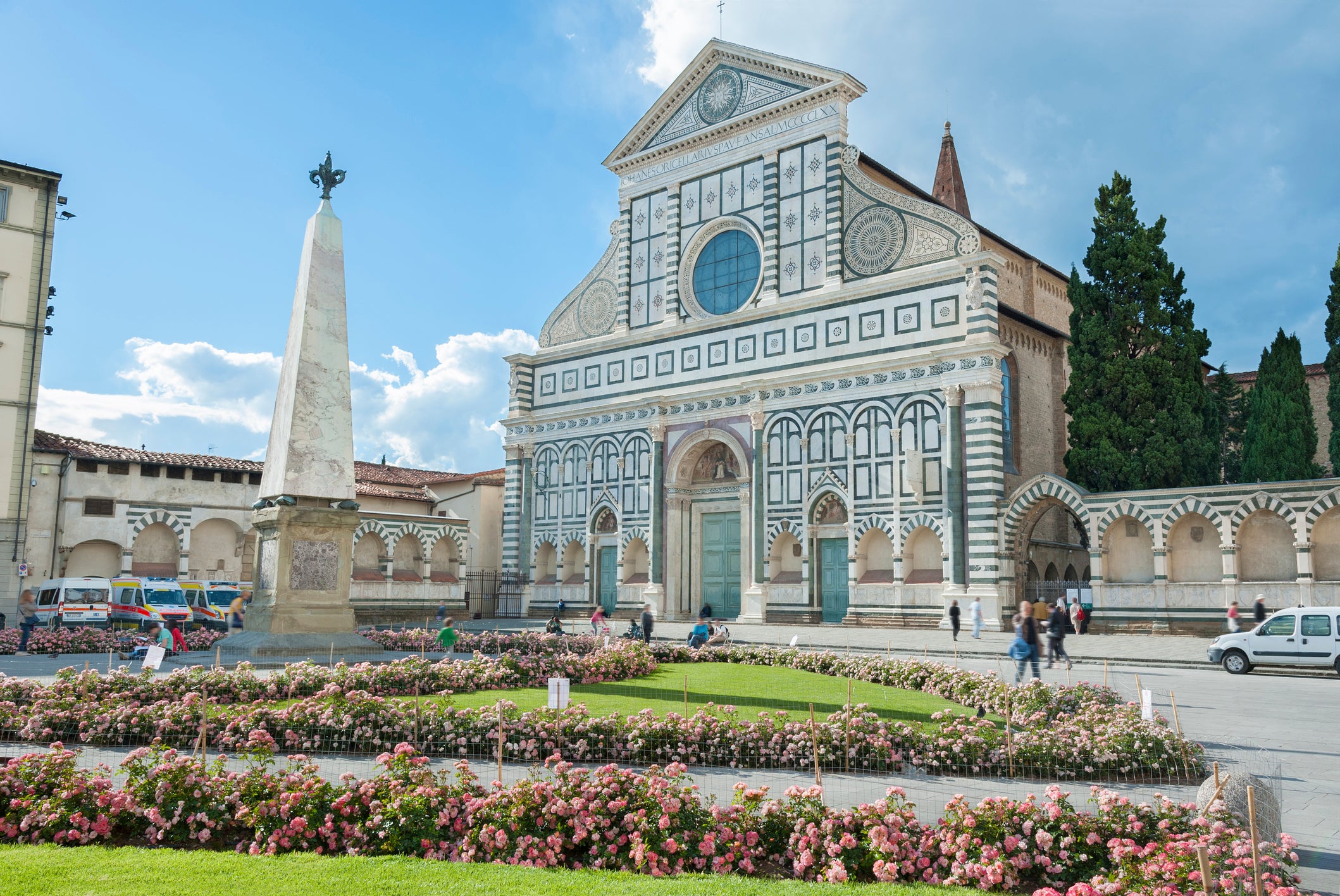 The church of Santa Maria Novella in Florence houses an impressive collection of fresco paintings
