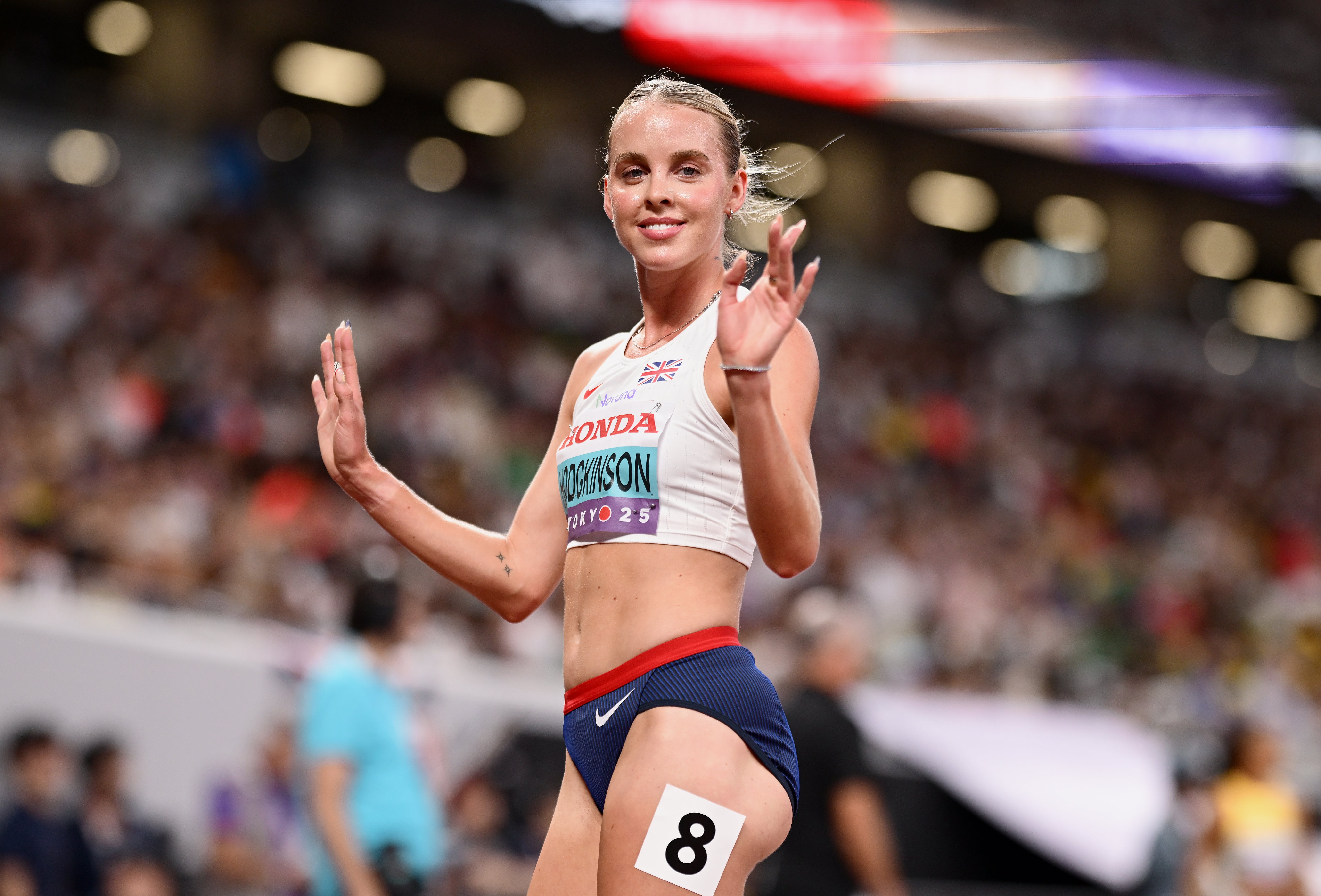 The rain coming down in Tokyo couldn’t stop the Olympic champion