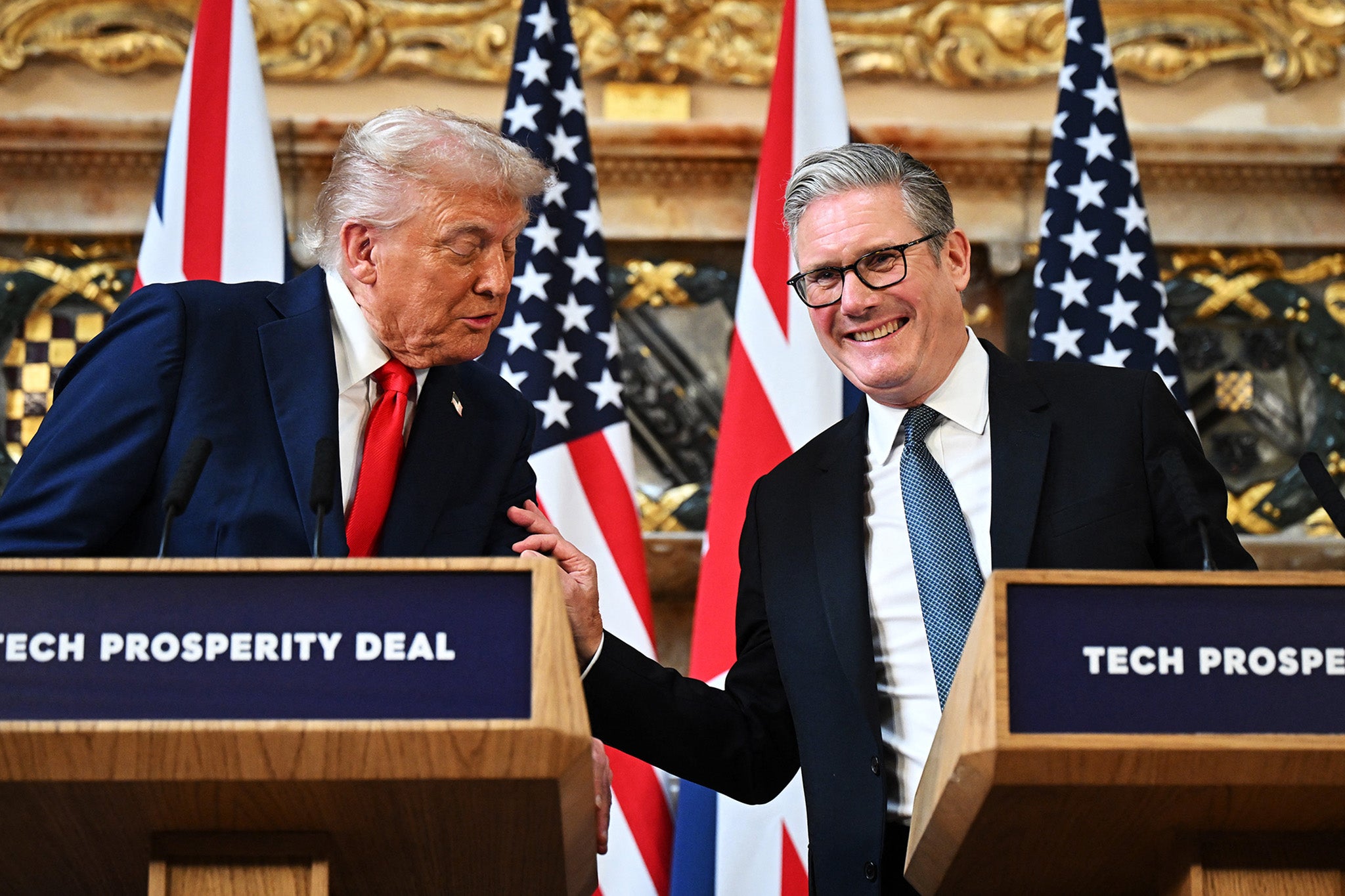 Trump and Starmer held a joint press conference at Chequers on Thursday