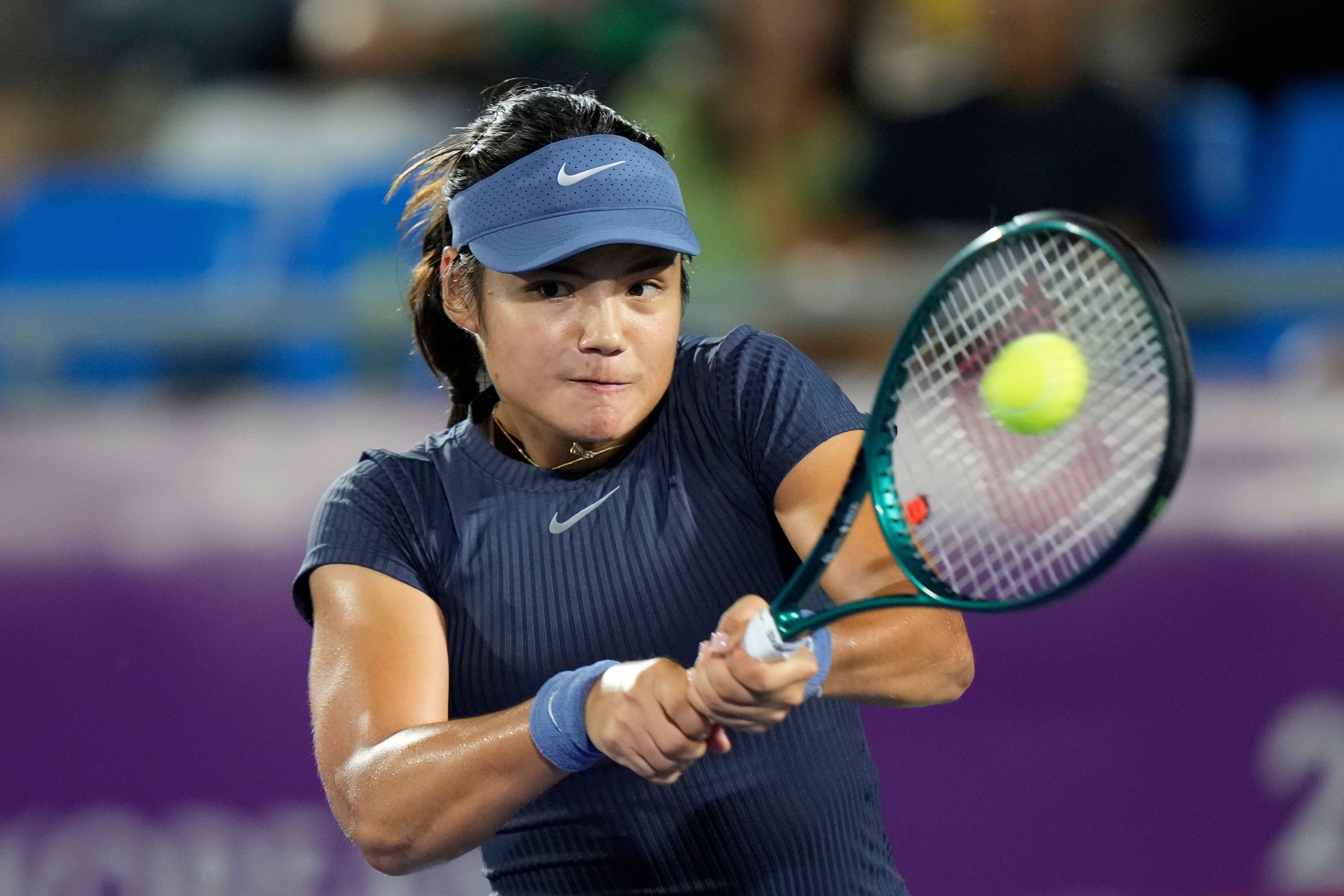 Emma Raducanu was beaten by Barbora Krejcikova (Ahn Young-joon/AP)