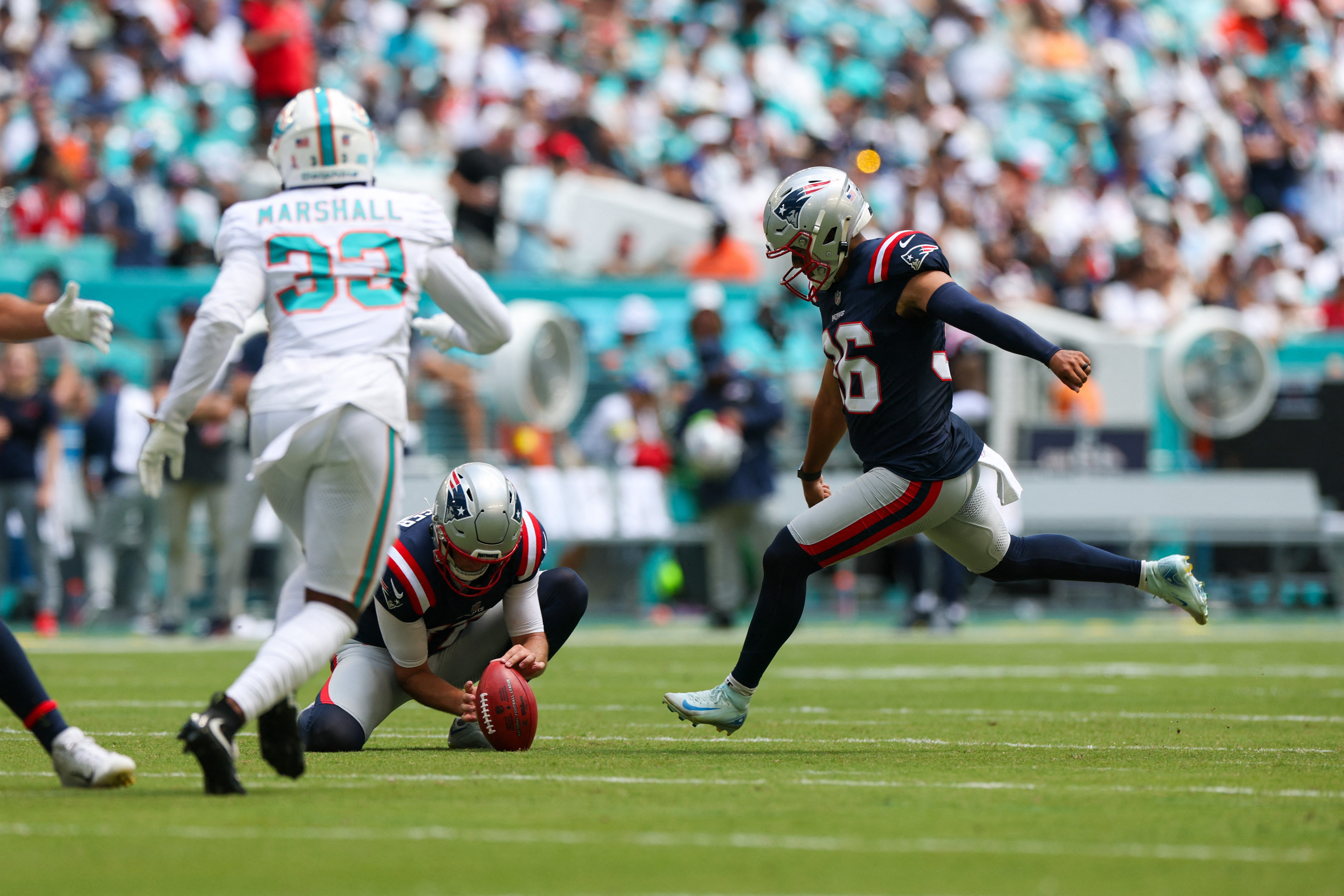 The new rule has forced kickers to adjust