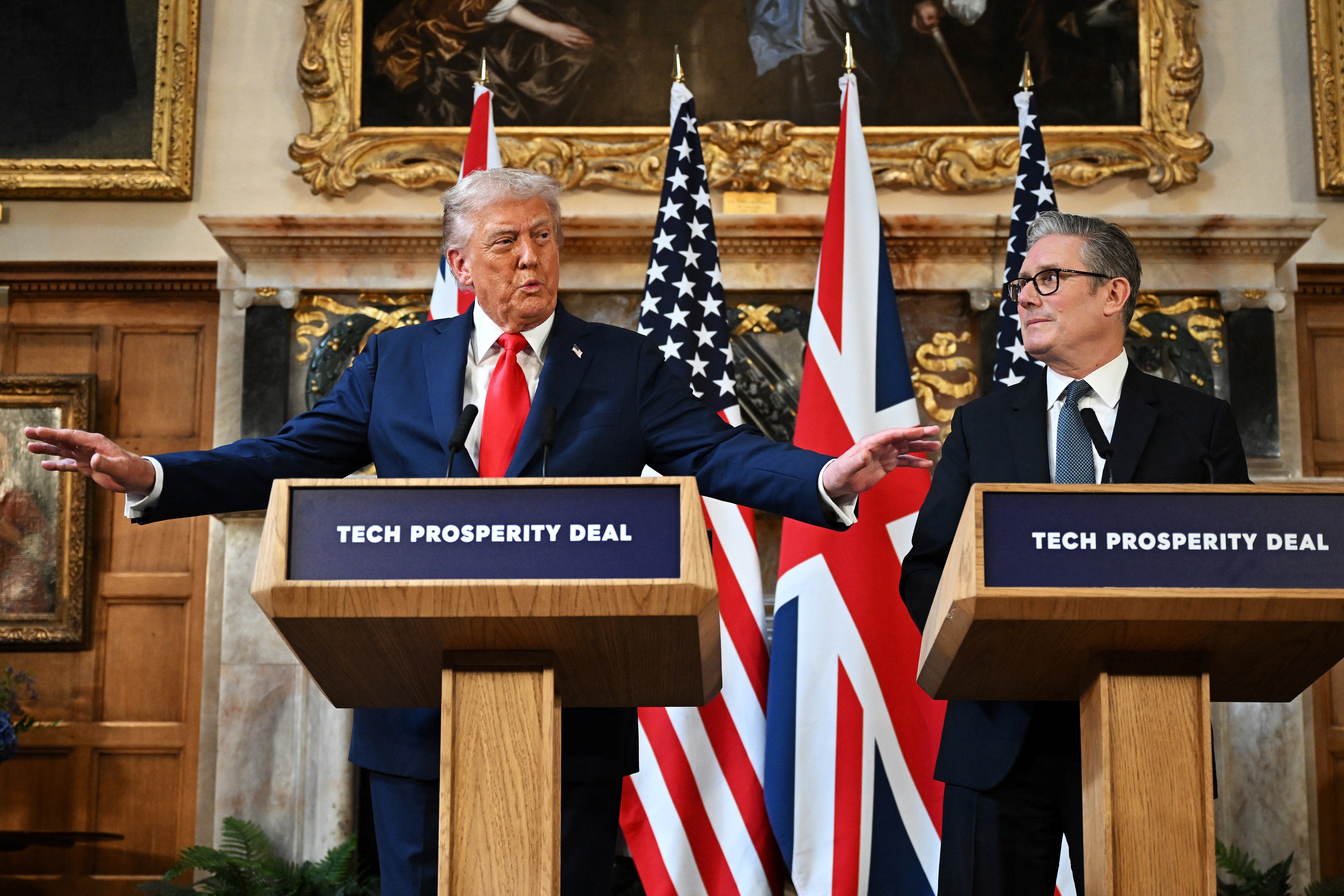 Trump held a successful press conference with Keir Starmer at Chequers on Thursday