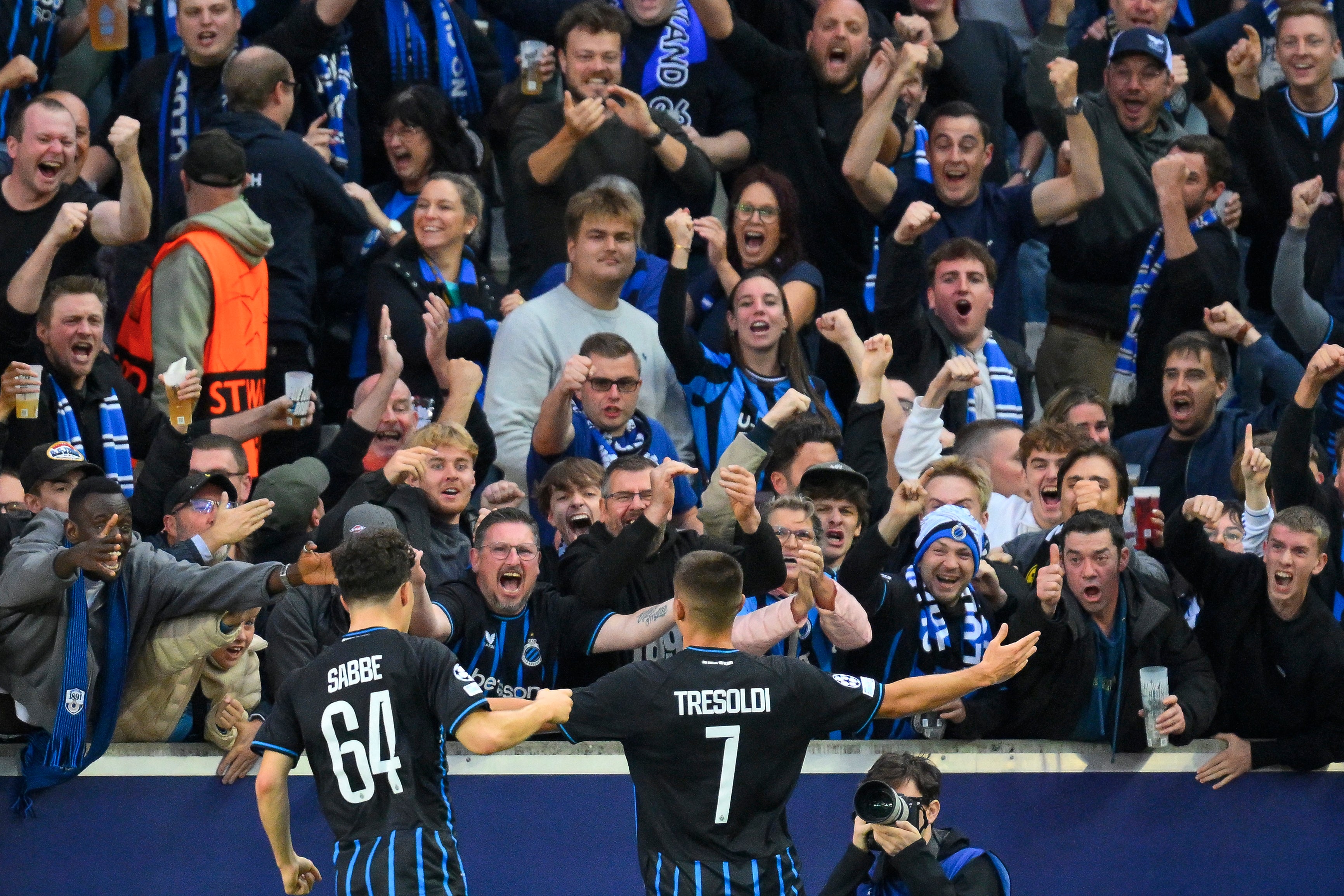Club Brugge demolished Monaco to the delight of their fans