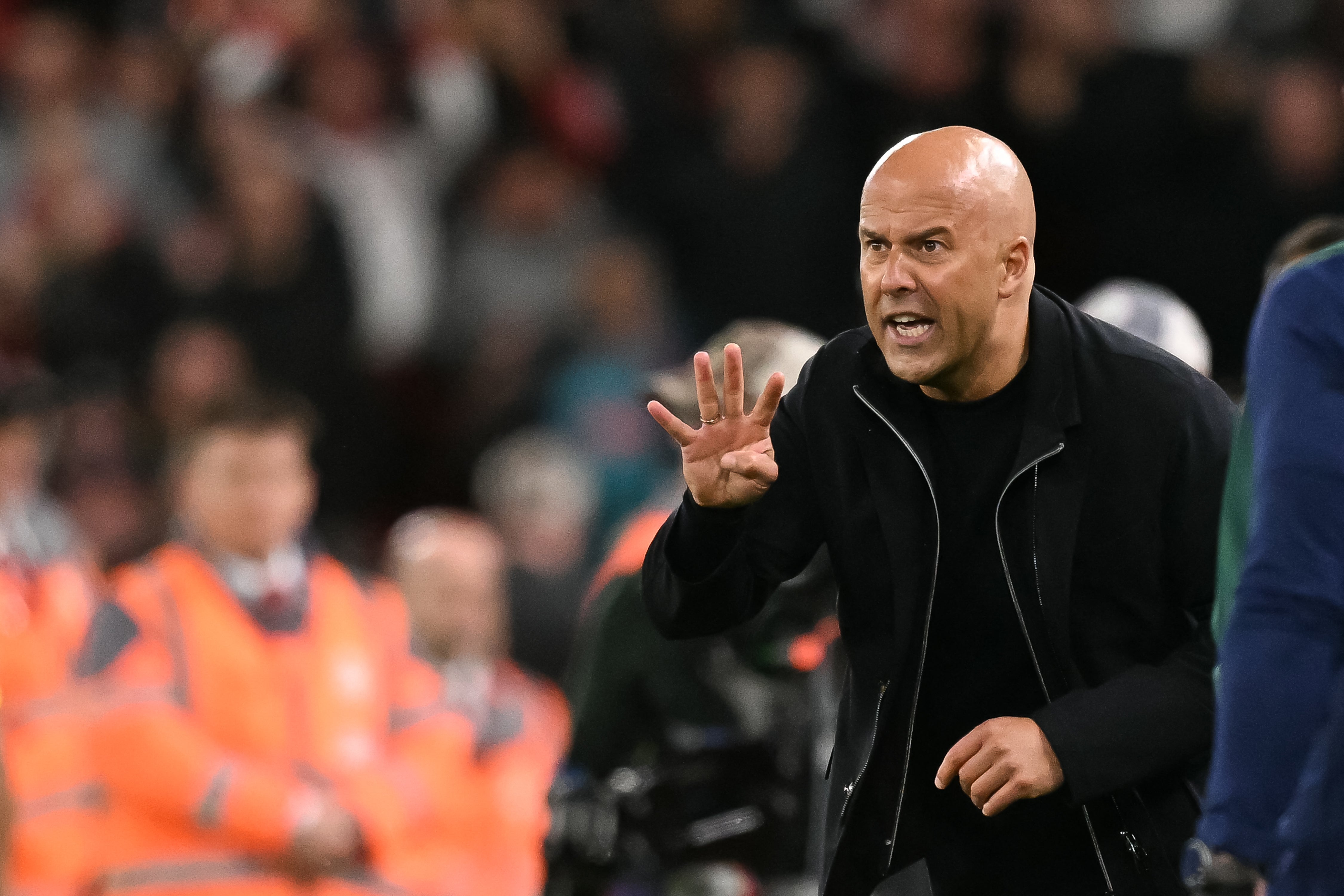 Arne Slot praised Liverpool's mentality after his team scored late on to beat Atletico Madrid