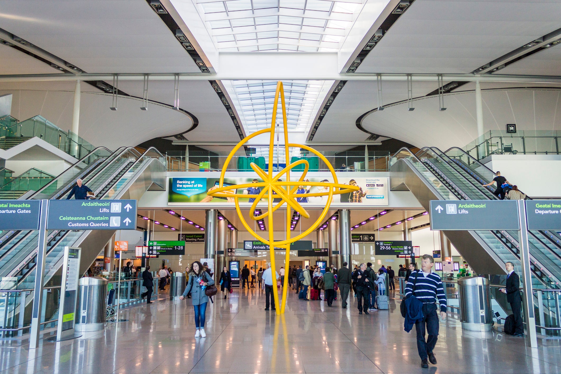 Light touch: Dublin is the 13th busiest airport in Europe