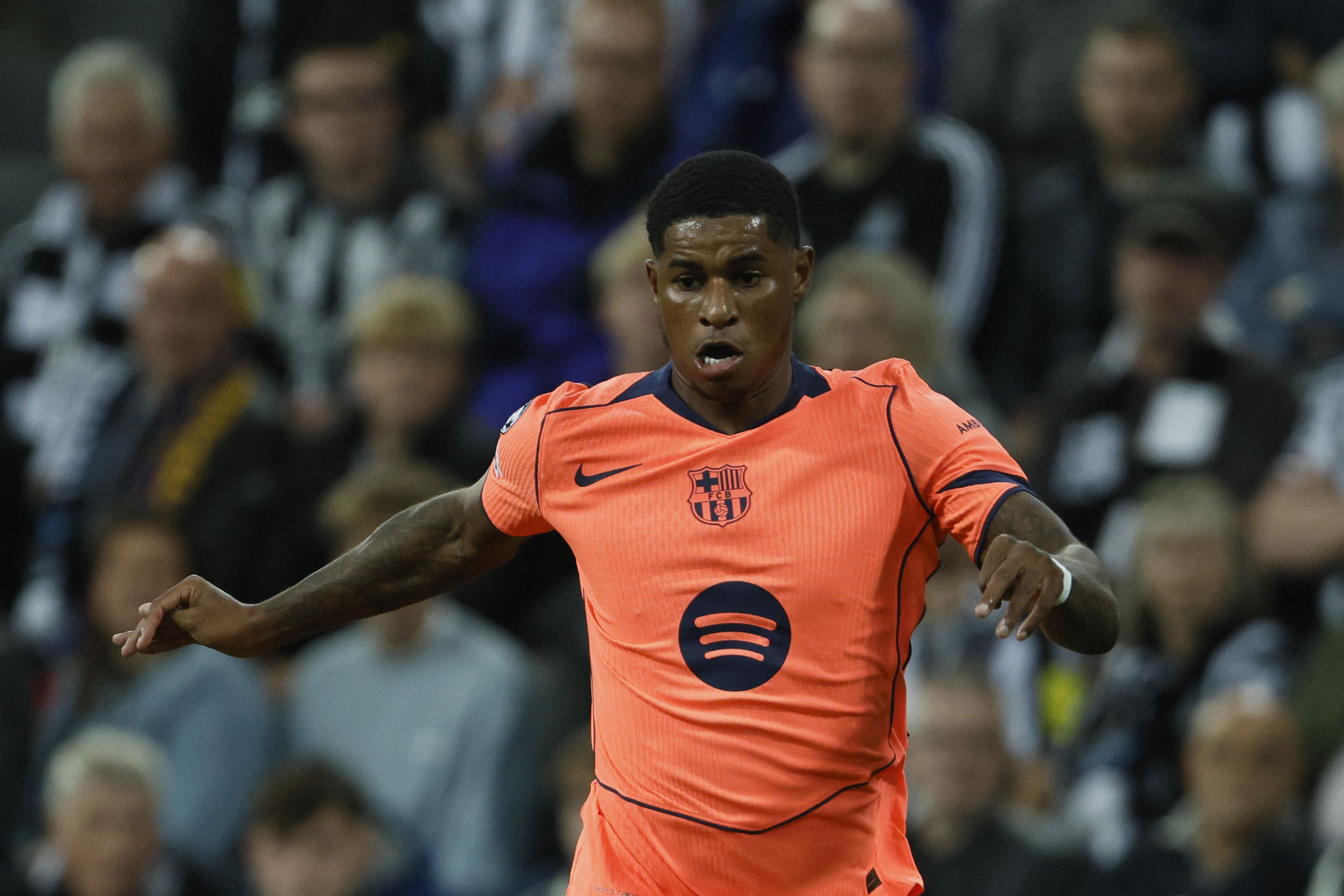 Marcus Rashford served up a reminder of his quality with a double in Barcelona’s 2-1 Champions League win at Newcastle (Richard Sellers/PA_