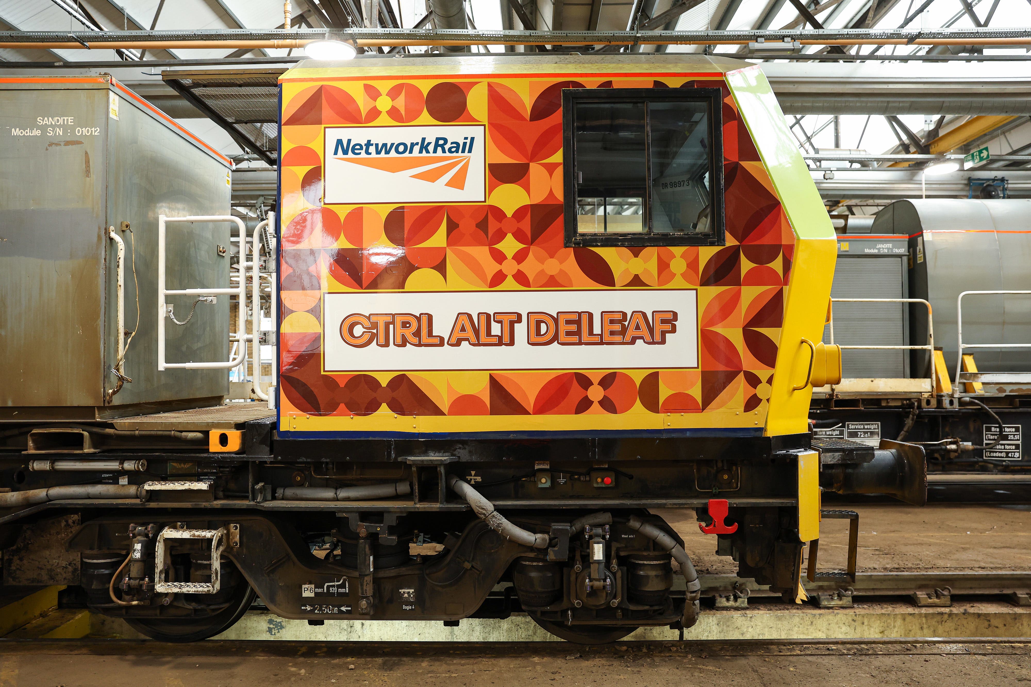 A leaf-removal train named Ctrl Alt Deleaf after a public vote will soon take to the tracks for the first time (Kieran Cleeves Media Assignments/PA)