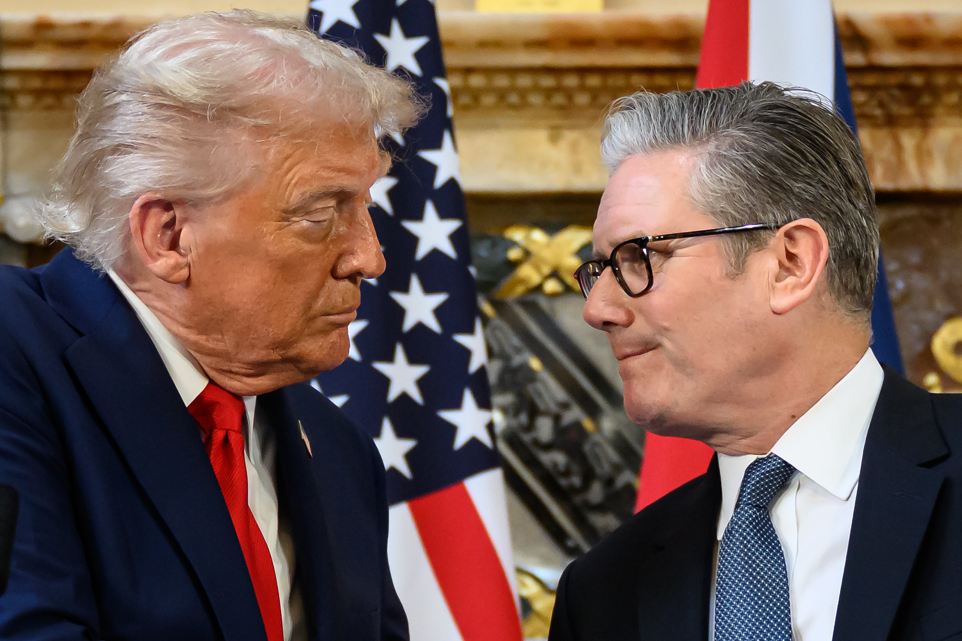 Trump and Sir Keir Starmer shared a stage at Chequers to celebrate the ‘special relationship’ between the US and the UK