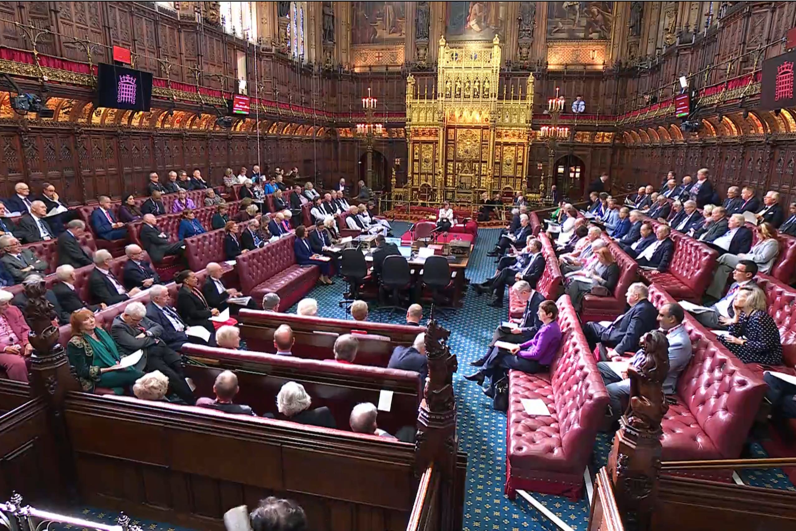The House of Lords is debating the assisted dying Bill (Parliament TV/PA)