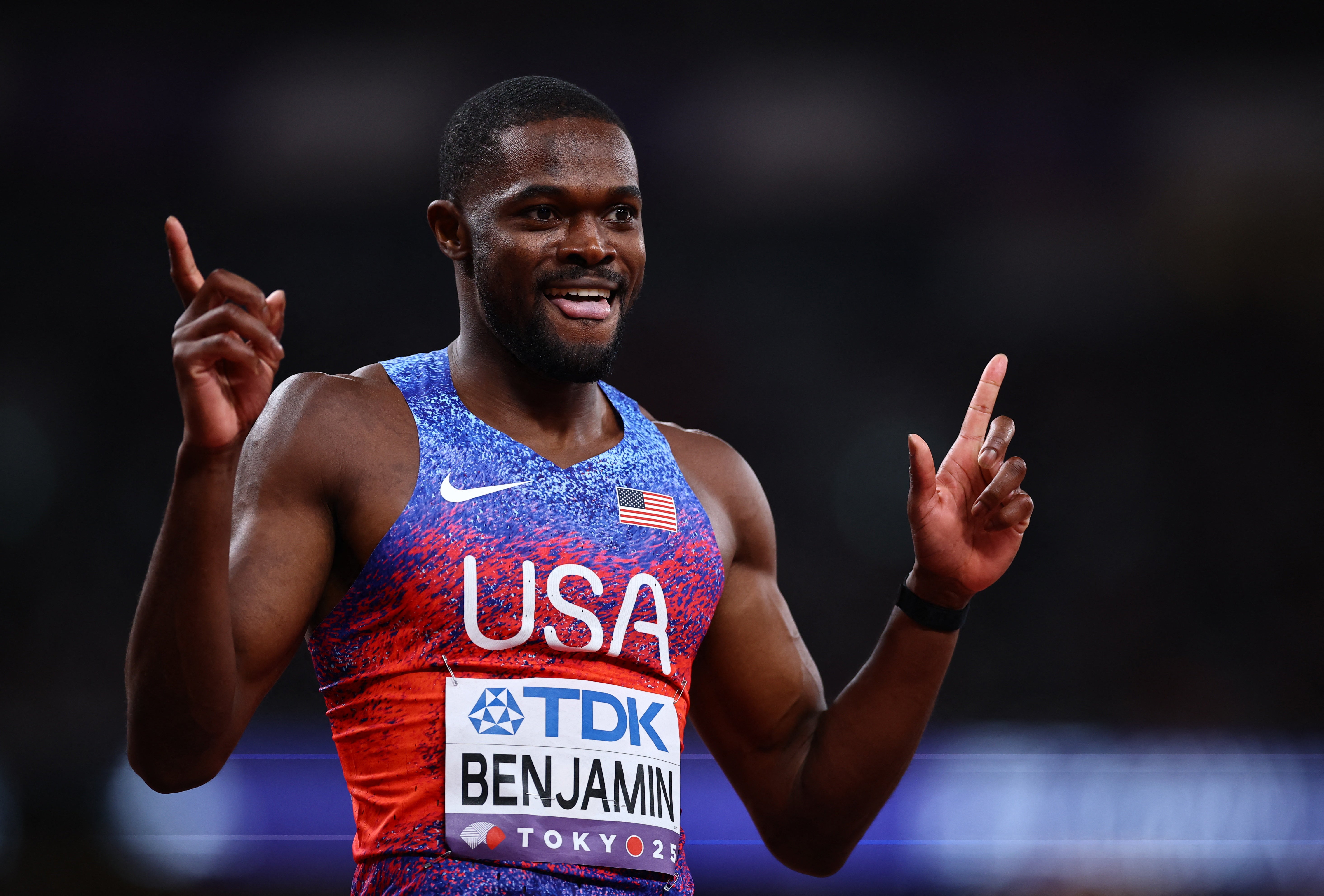 Rai Benjamin reinstated as world champion after controversial disqualification in 400m hurdles