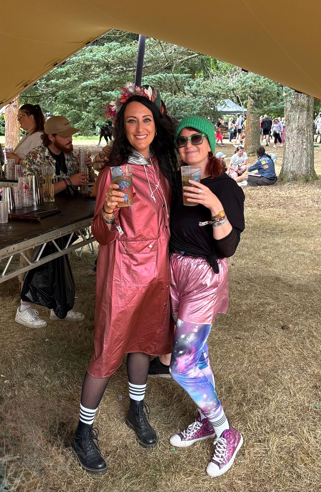 Lazy days: Victoria and Helen get stuck into Camp Wildfire’s array of activities