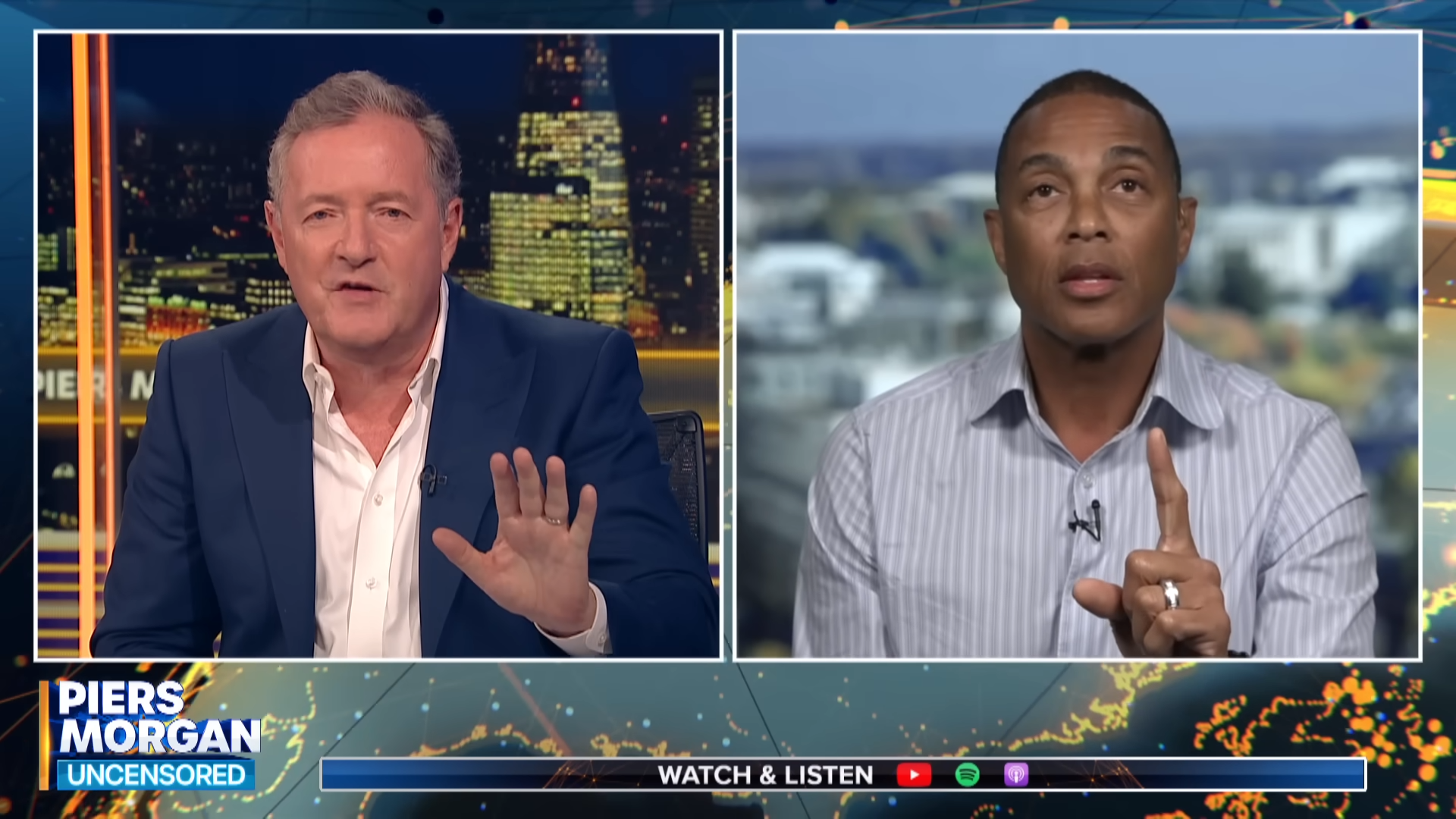 Tensions boiled over as Morgan and Lemon clashed on air