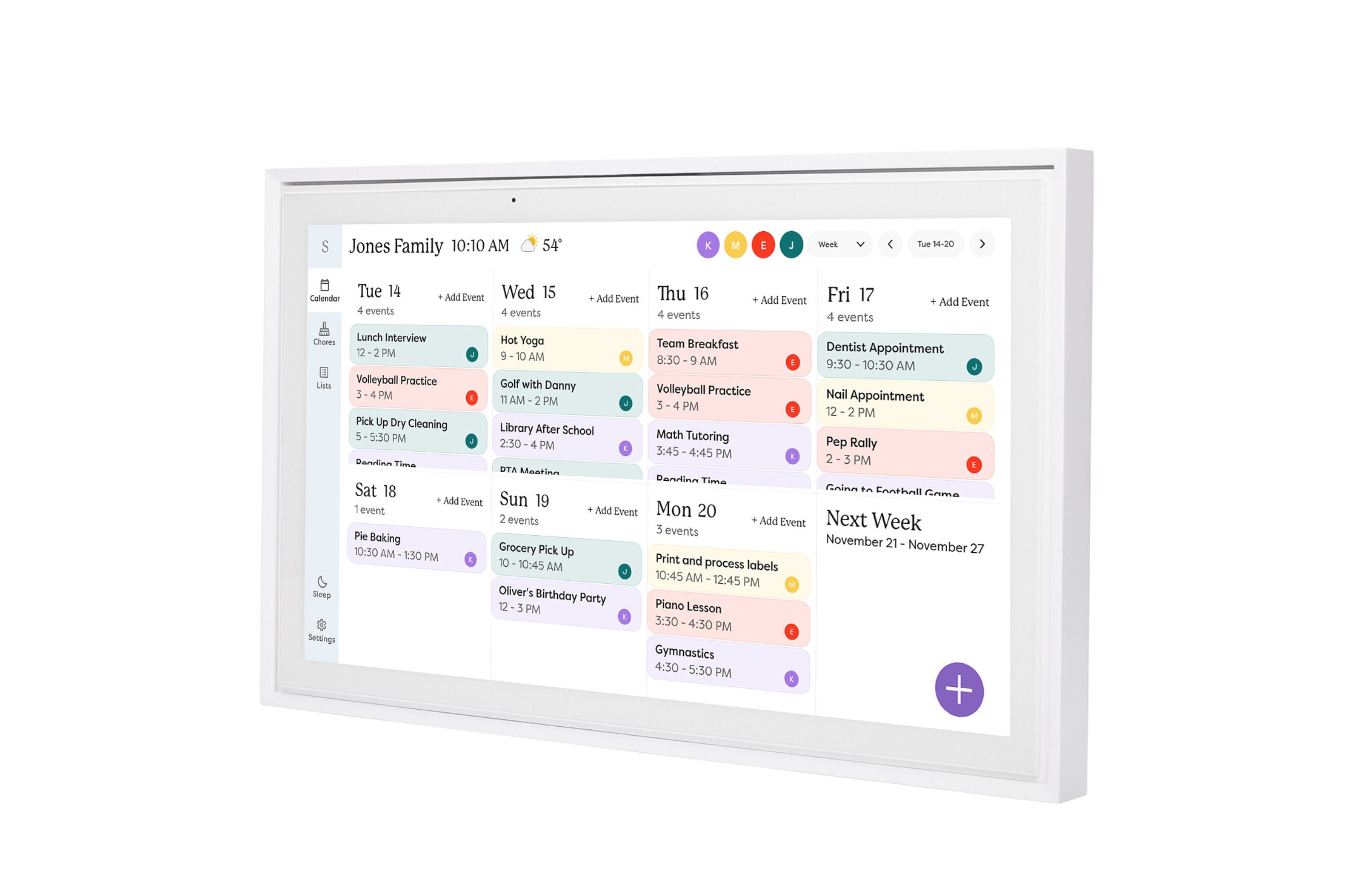 Skylight calendar digital photo frame
