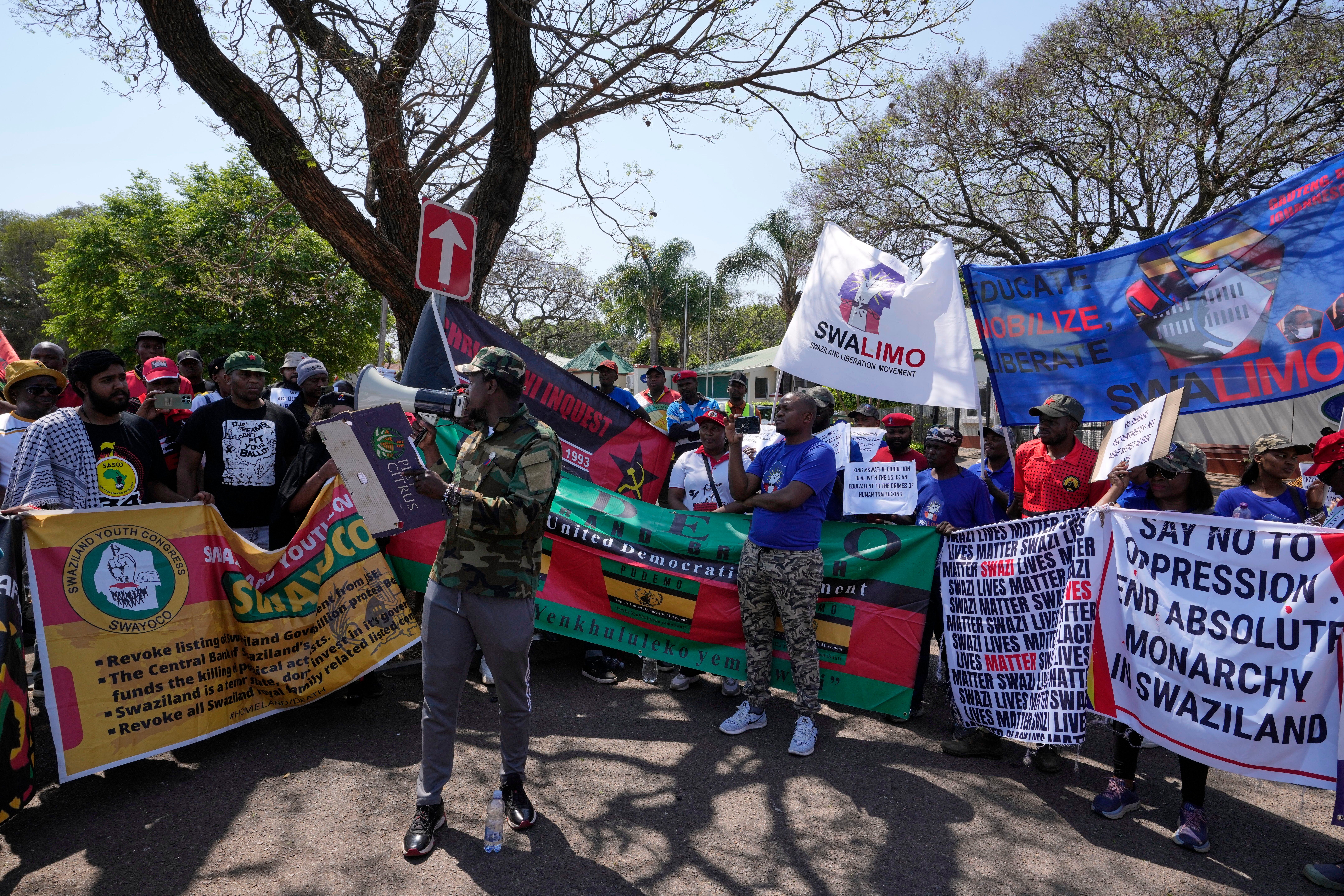 South Africa Eswatini Deportees Protest