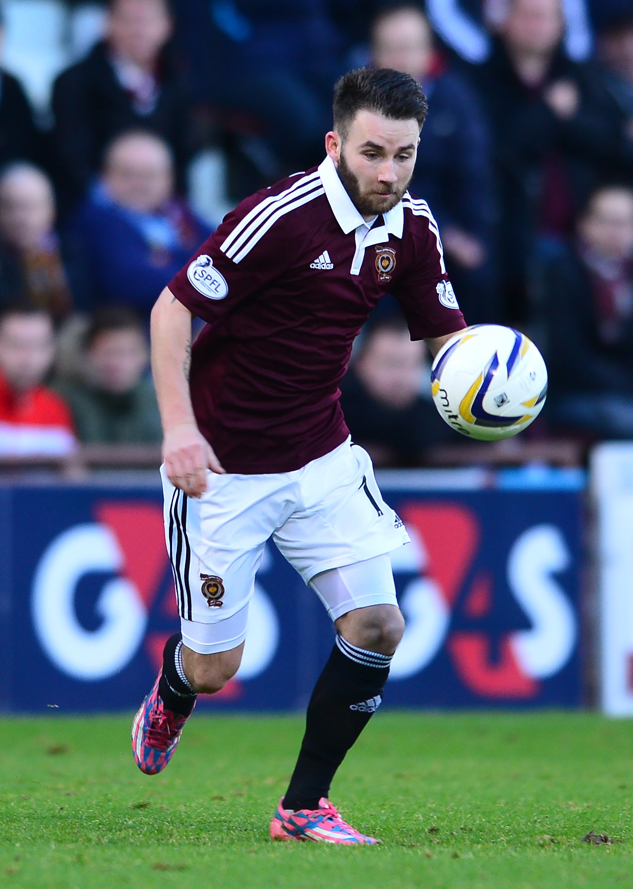Keatings in action for Hearts in 2015