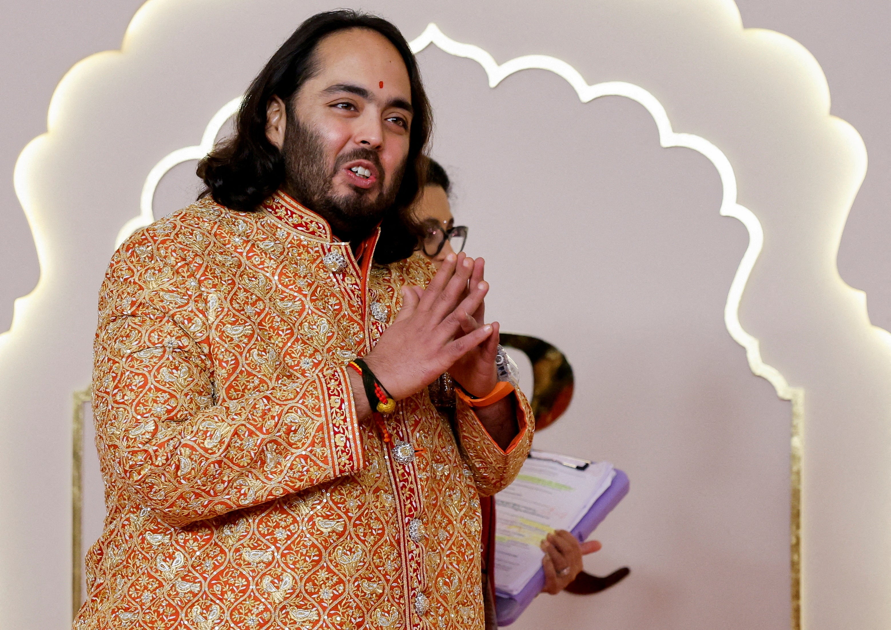 Anant Ambani on the day of his wedding to Radhika Merchant on July 12, 2024