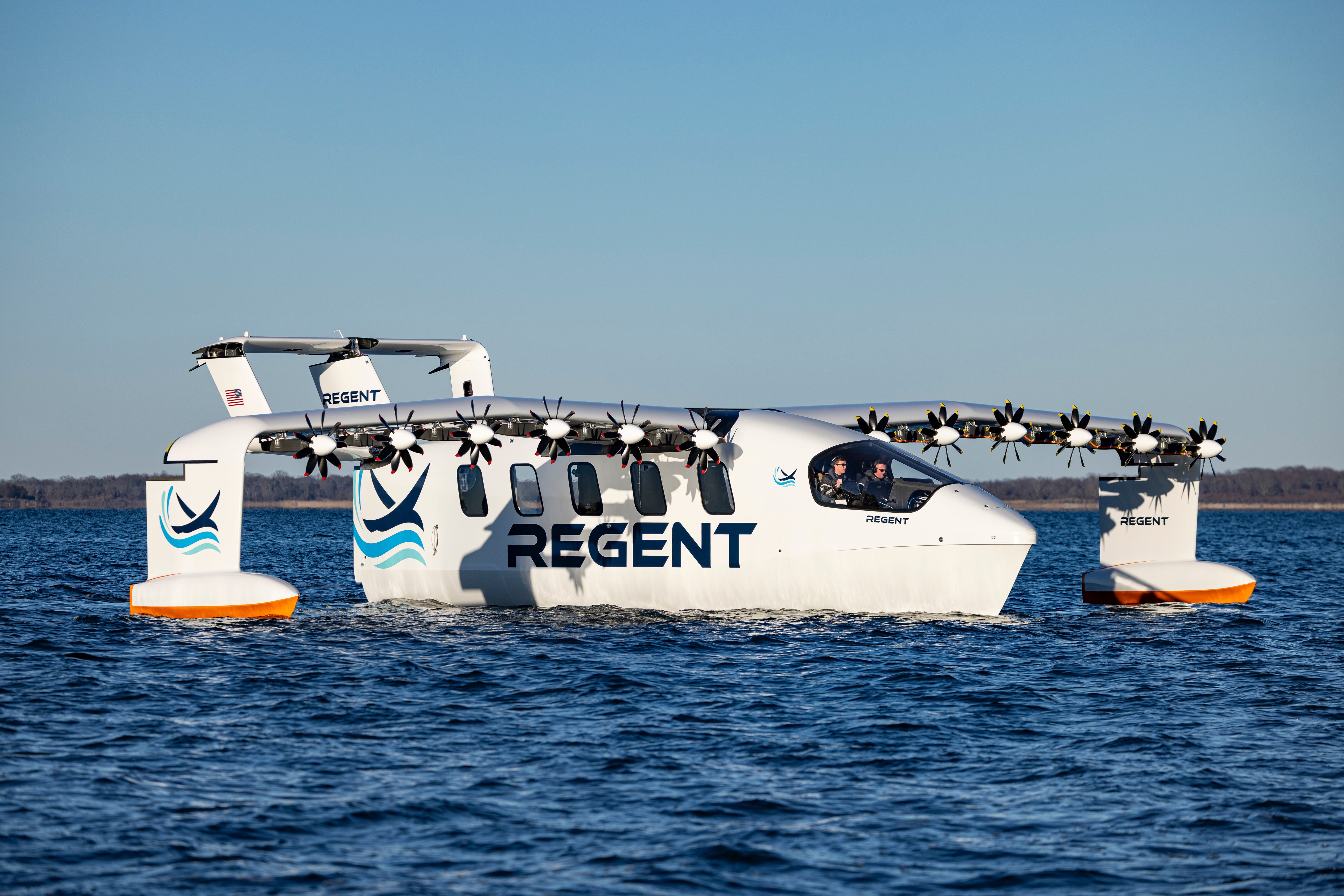 Regent’s Seaglider prototype can carry up to 12 passengers on short journeys