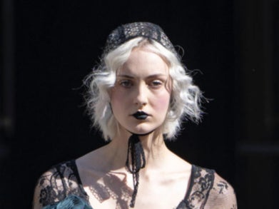 Turkish designer Bora Aksu took spooky cues for this season at London Fashion Week